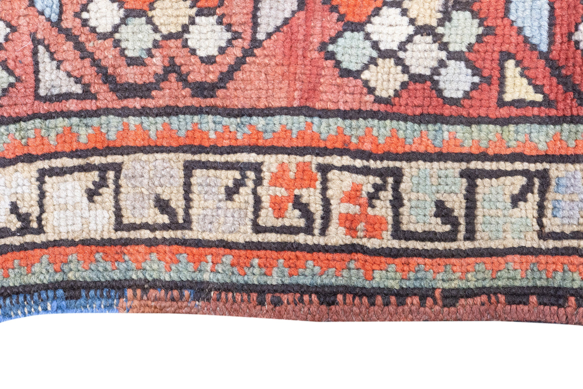 Antique Caucasian Genje Kazak Rug 3'11'' x 11'1''