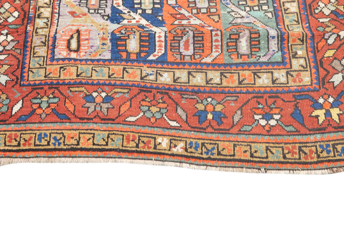 Antique Caucasian Genje Kazak Rug 3'11'' x 11'1''