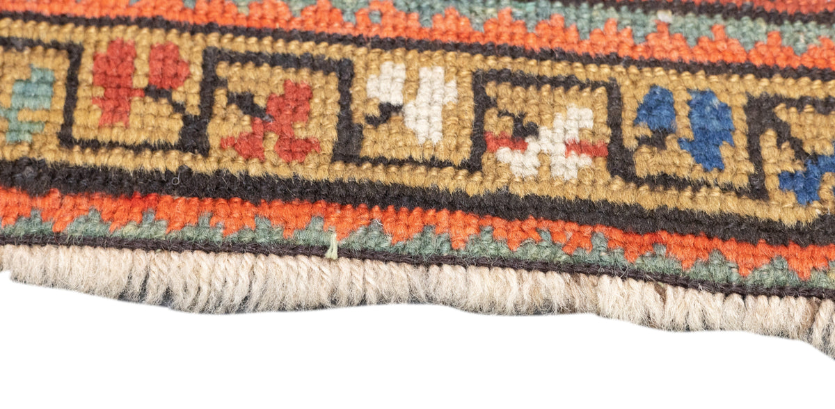 Antique Caucasian Genje Kazak Rug 3'11'' x 11'1''