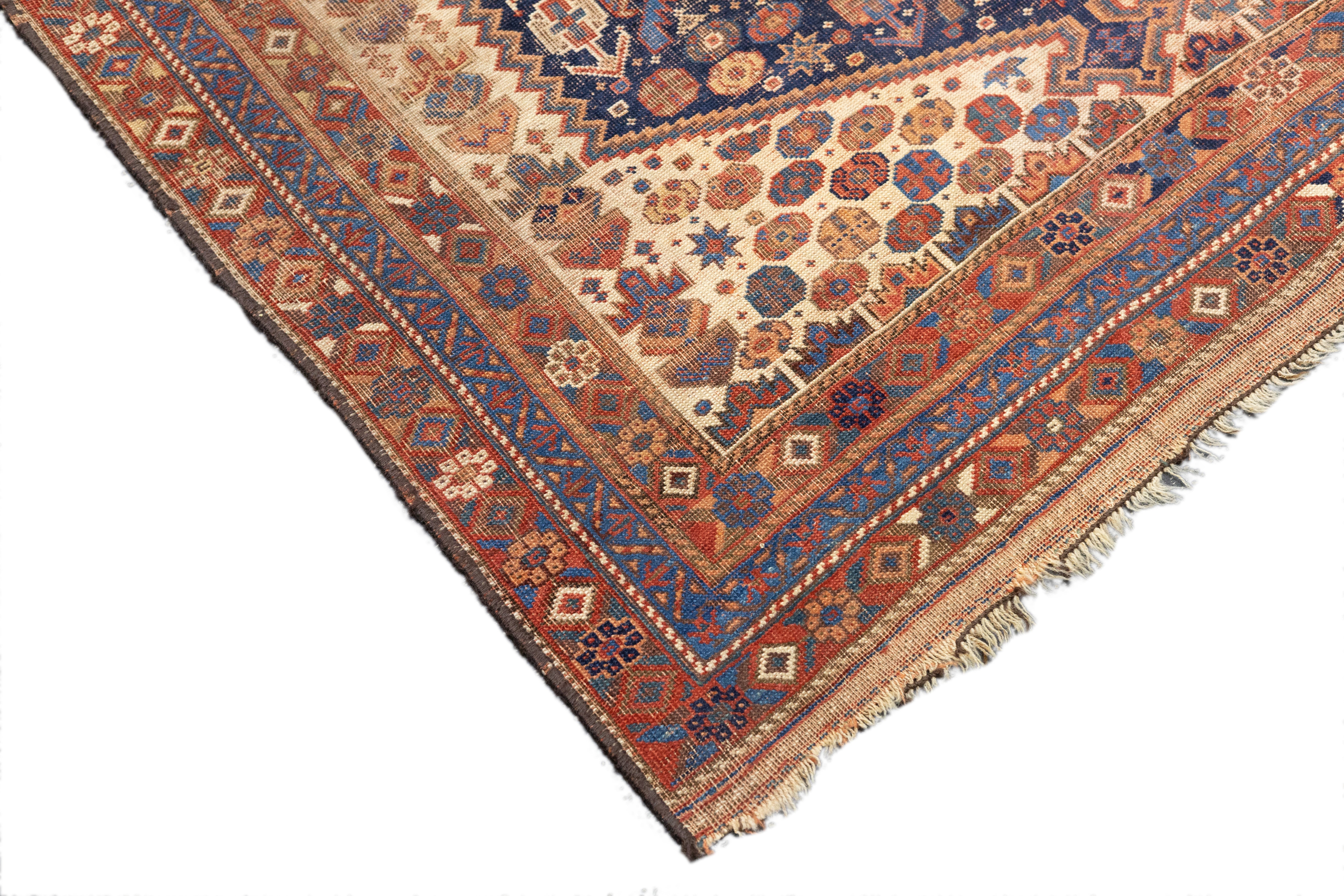 Antique Qashqai Rug 4'6'' x 8'4''