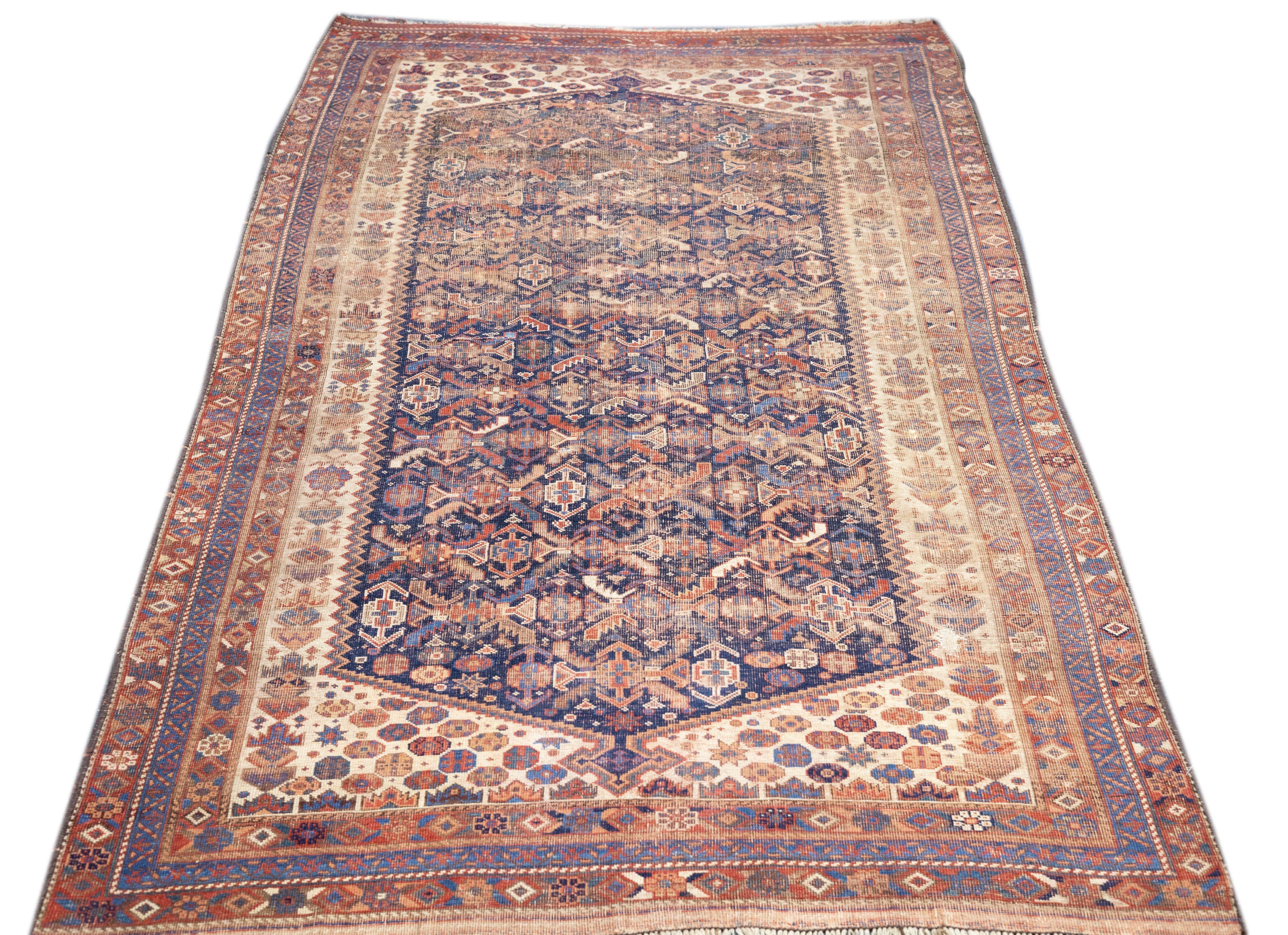 Antique Qashqai Rug 4'6'' x 8'4''