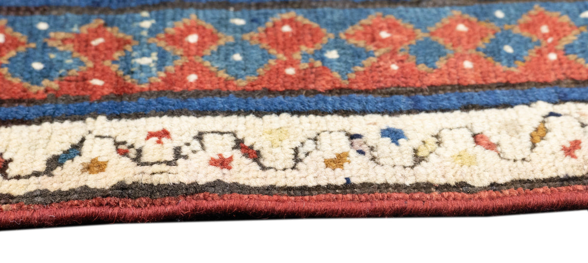Antique Caucasian Kazak Rug 3'8'' x 8'1''