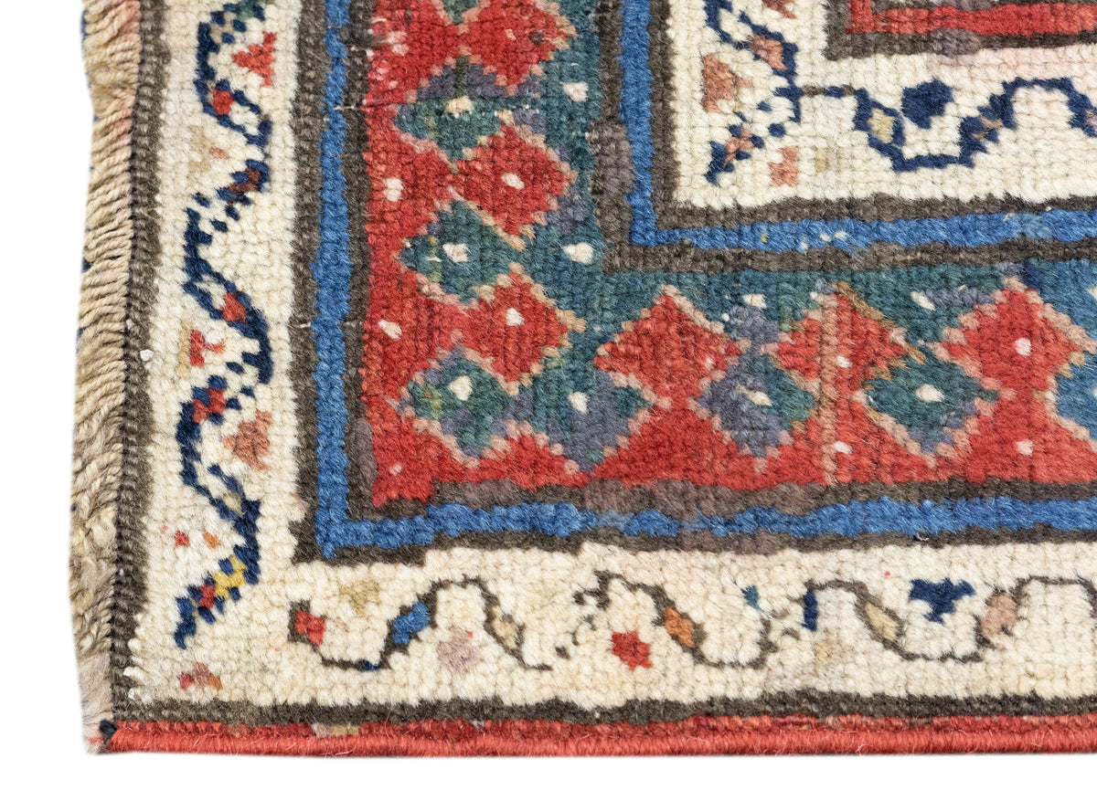 Antique Caucasian Kazak Rug 3'8'' x 8'1''