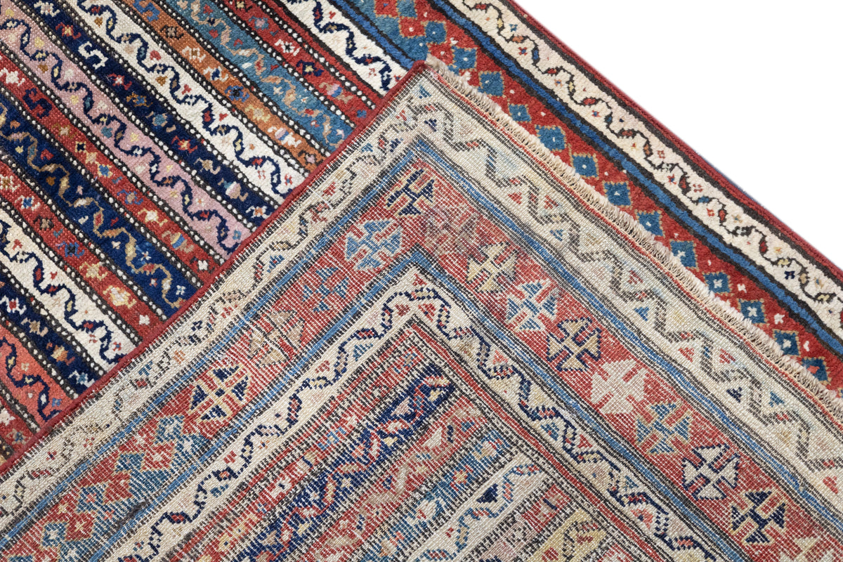 Antique Caucasian Kazak Rug 3'8'' x 8'1''