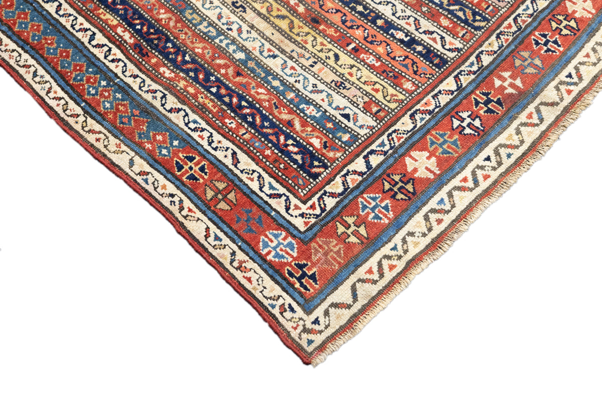Antique Caucasian Kazak Rug 3'8'' x 8'1''