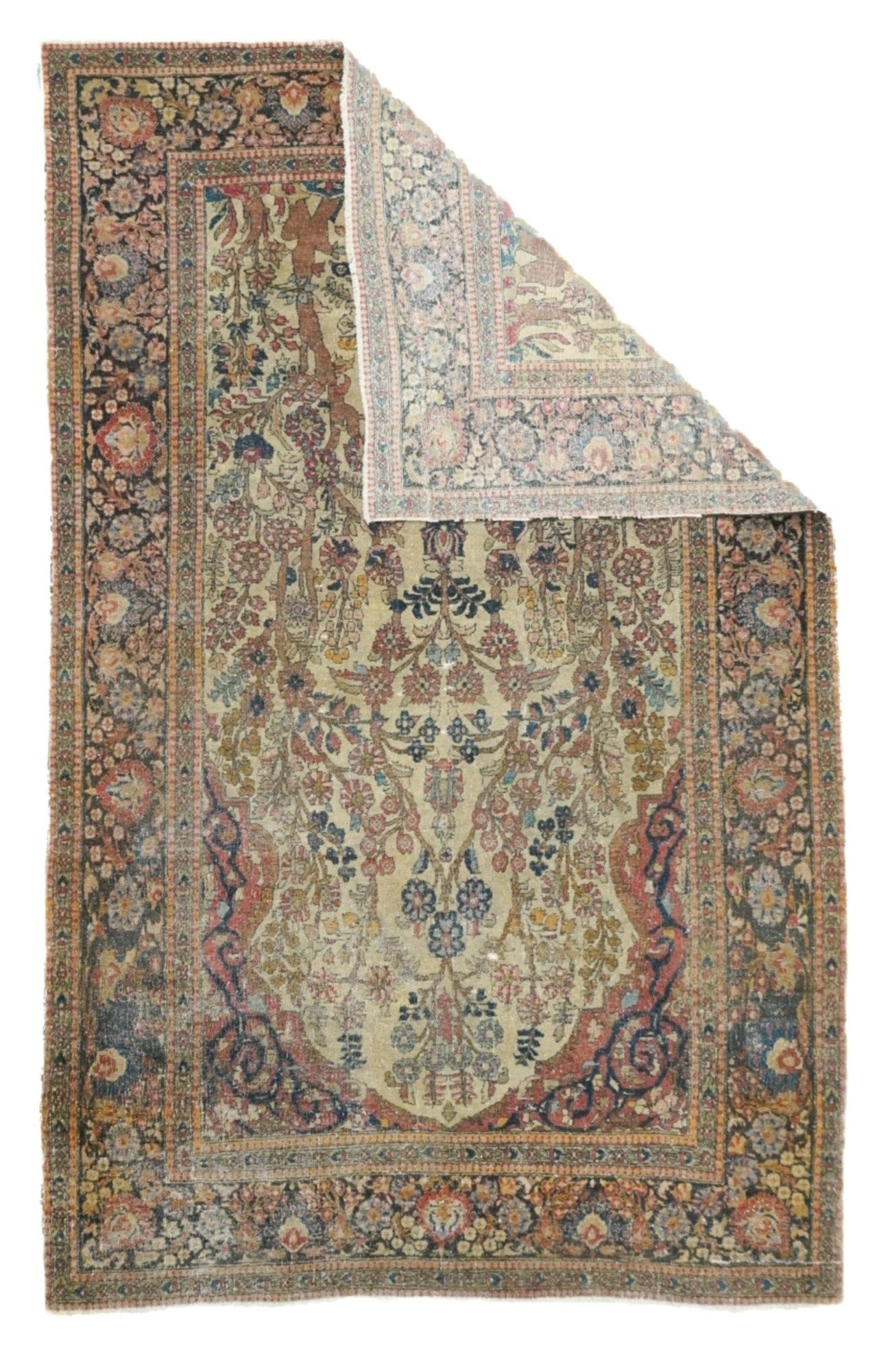 Antique Tehran Rug 4'7'' x 7'3''