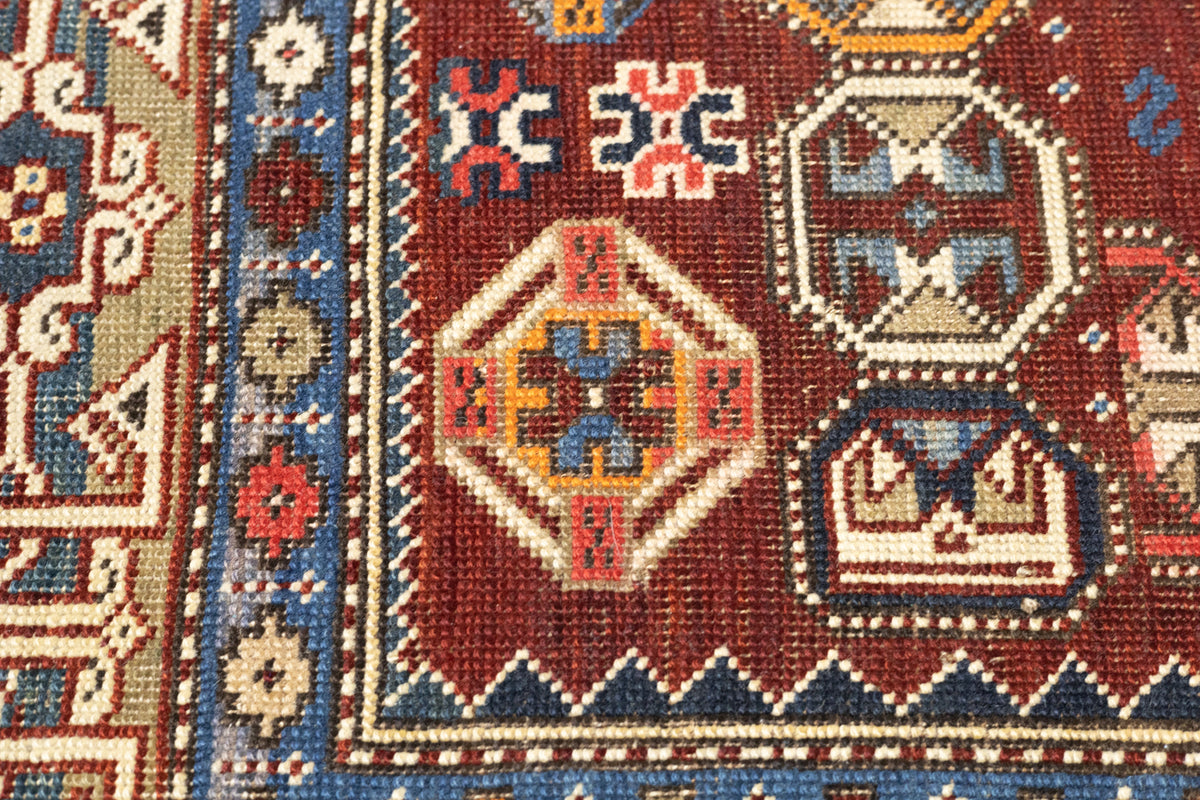 Antique Caucasian Shirvan Rug 3'11'' x 5'9''