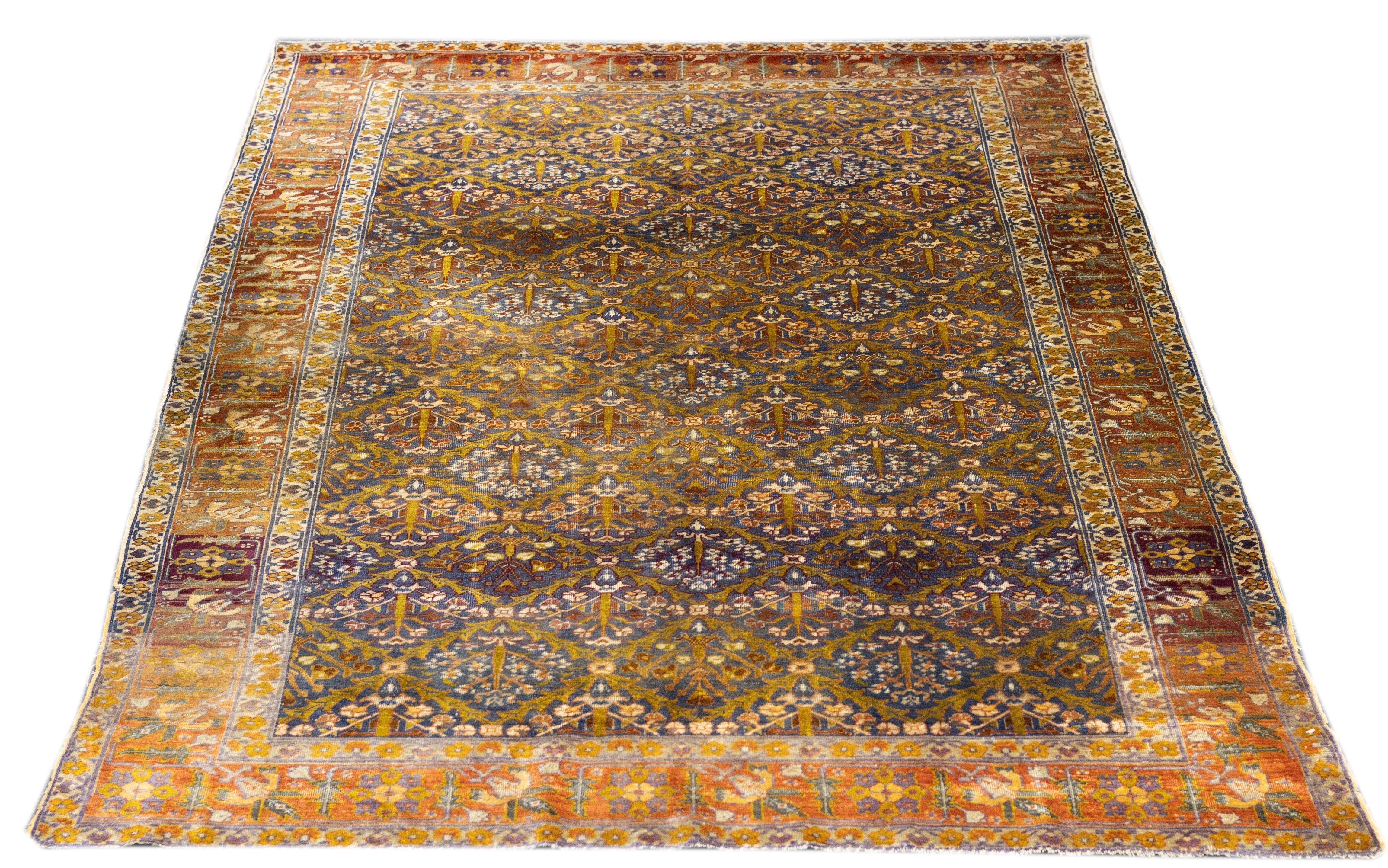 Antique Silk Sivas Rug 3'10'' x 5'7''