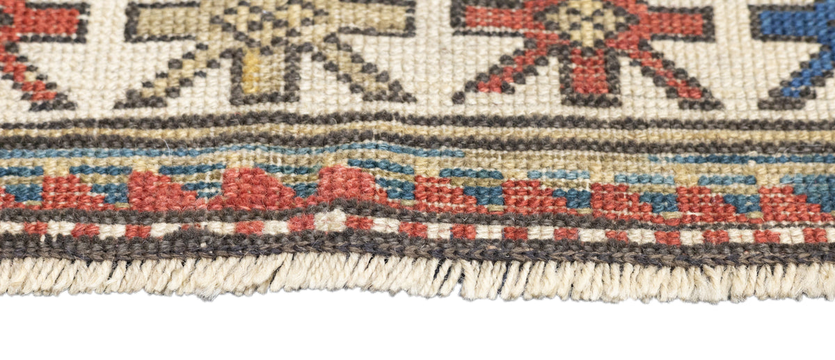 Antique Caucasian Kazak Rug 3'4'' x 5'2''