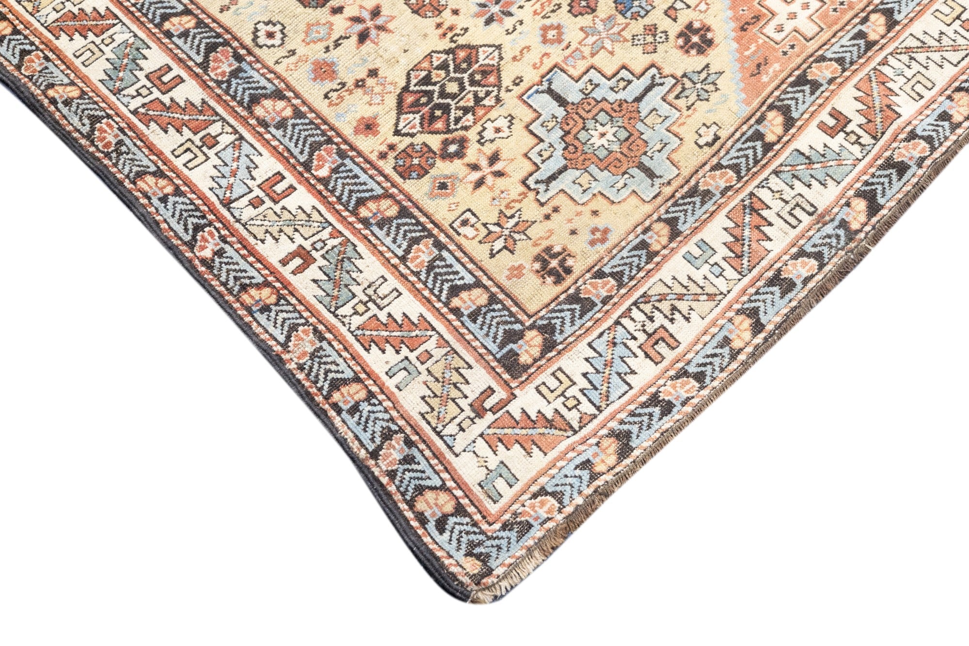 Antique Caucasian Shirvan Rug 4'0" x 4'5''