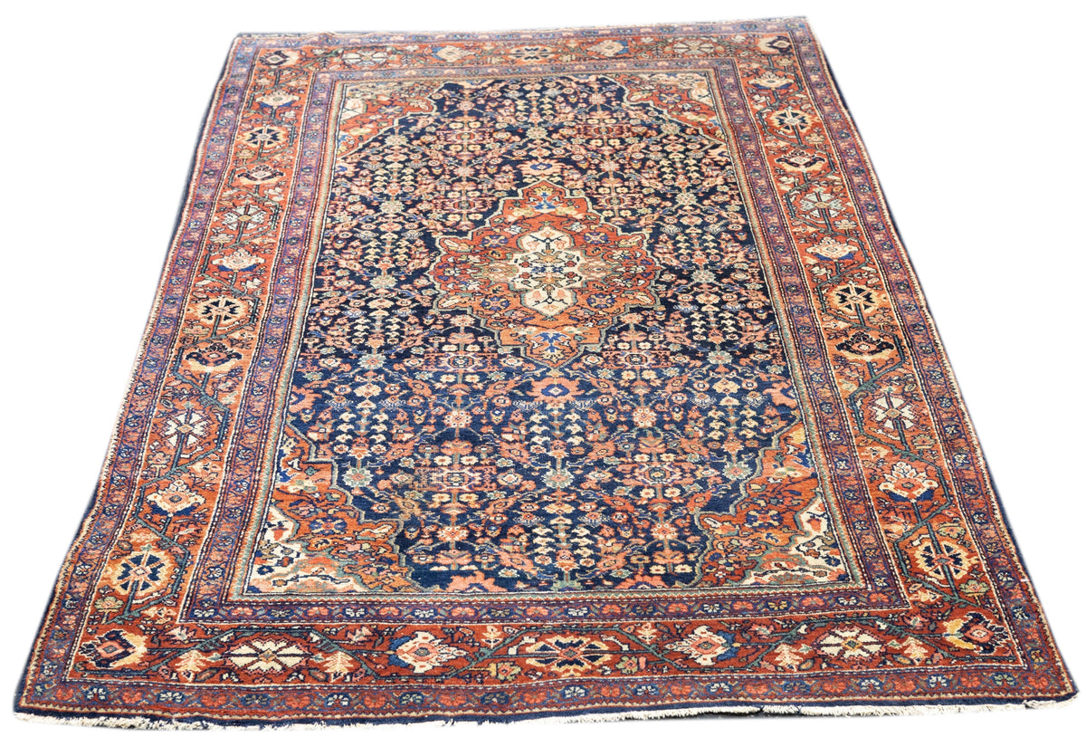 Antique Farahan Sarouk Rug 4'3'' x 6'10''