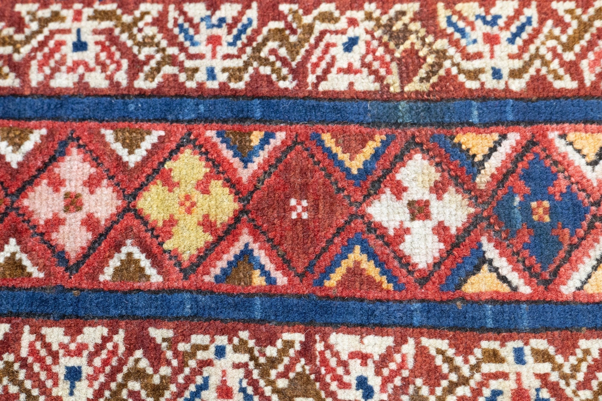 Antique Caucasian Kuba Rug 3'2'' x 4'9''