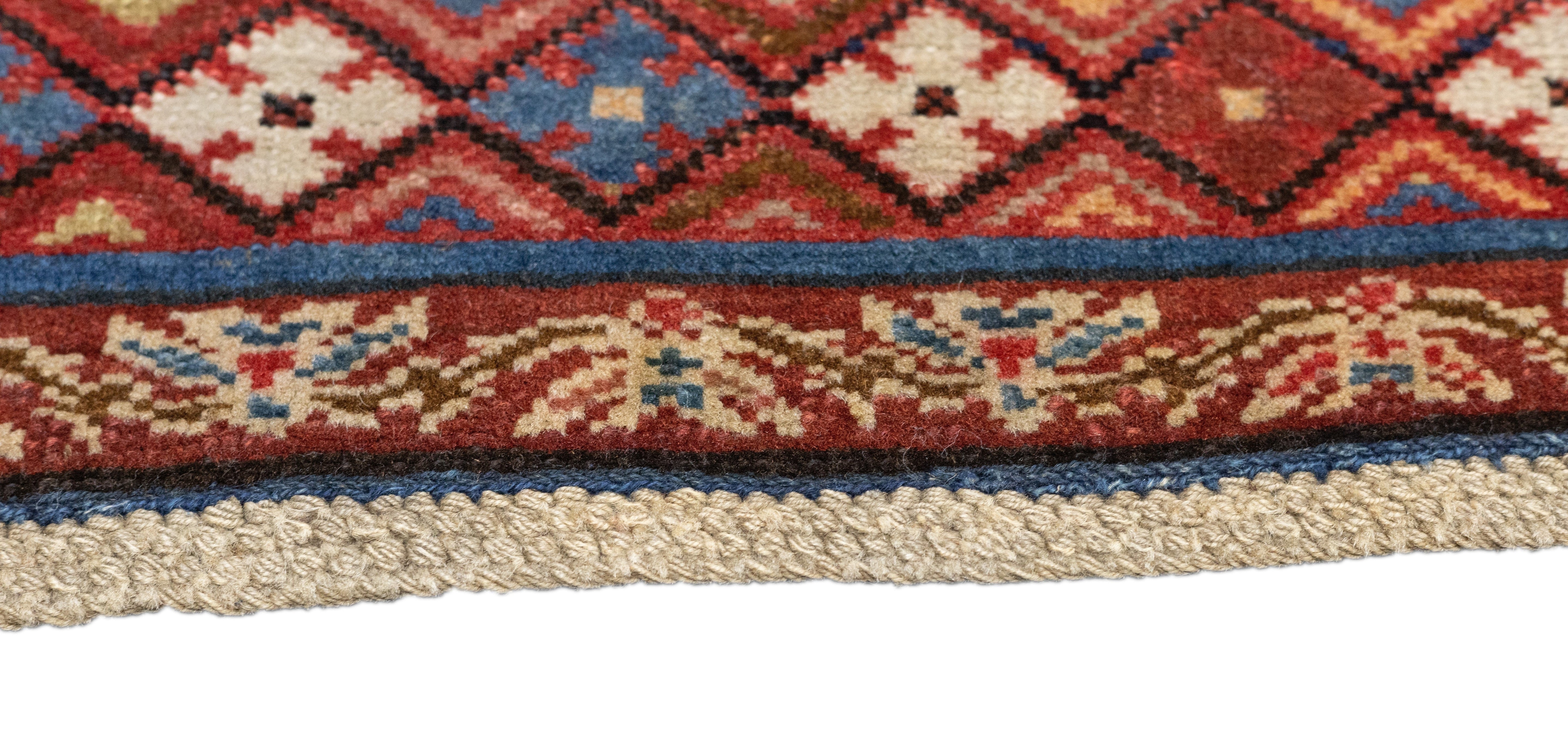 Antique Caucasian Kuba Rug 3'2'' x 4'9''