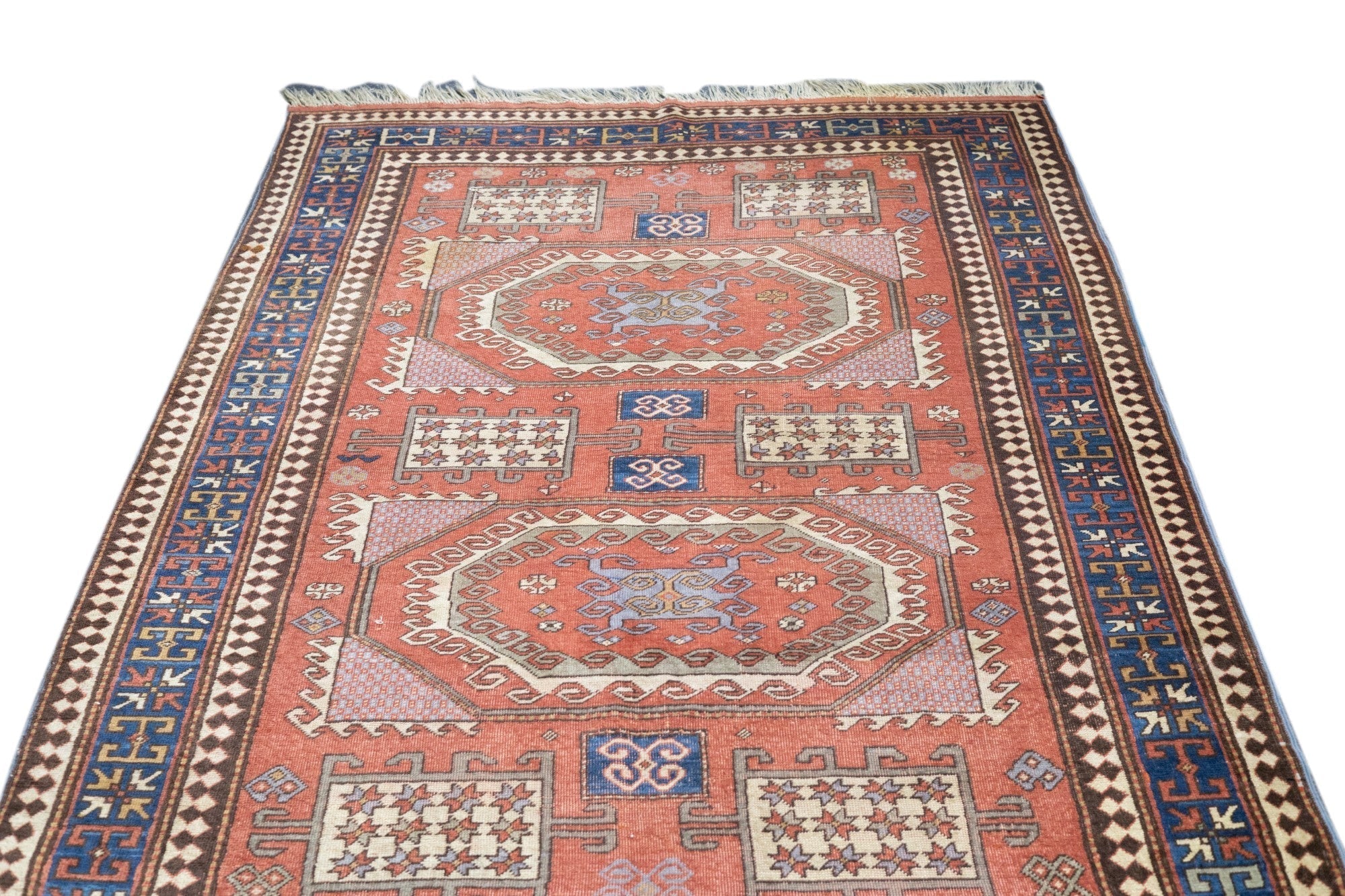 Antique Caucasian Kazak Rug 5'5'' x 8'6''