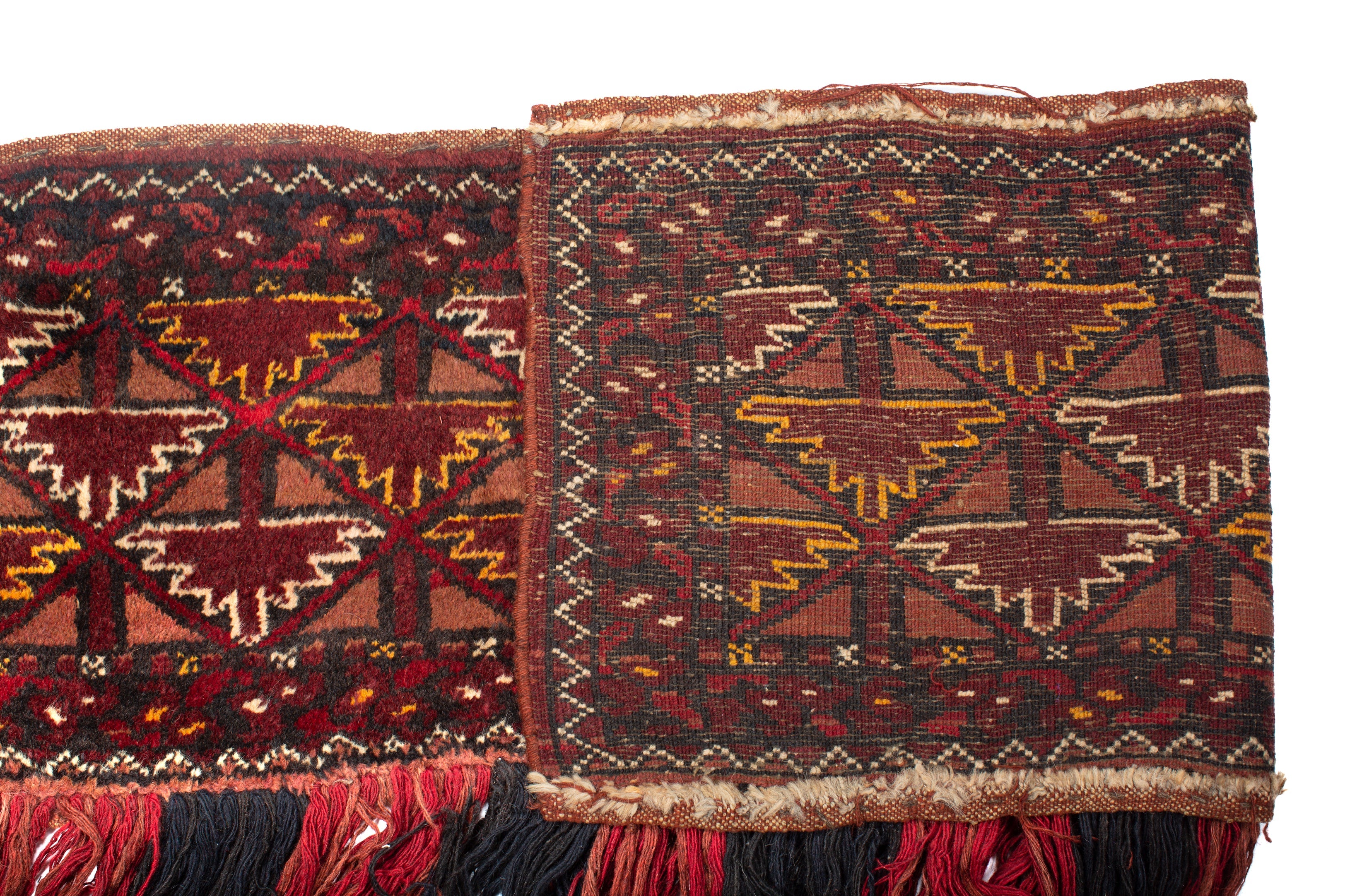Antique Caucasian Saddlebag Yamoud 1' 4'' x 5' 6''