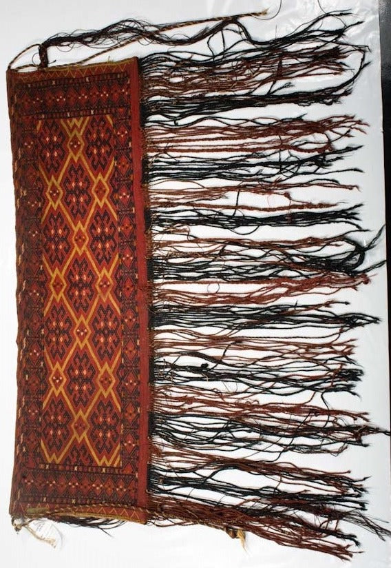 Antique Caucasian Saddlebag Yamoud 1'4" x 3' 10''