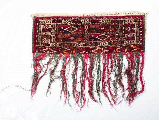 Antique Caucasian Saddlebag Yamoud 1' 5'' x 9' 0"