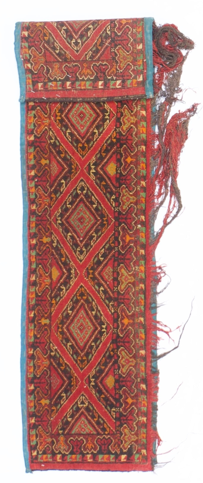 Antique Caucasian Saddlebag Yamoud 1'4" x 5' 5"