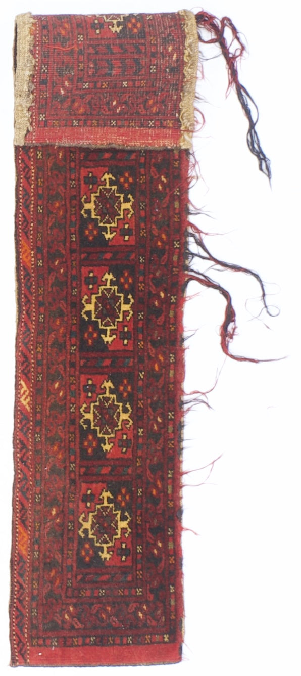 Antique Caucasian Saddlebag Yamoud 1' 0'' x 4' 9''