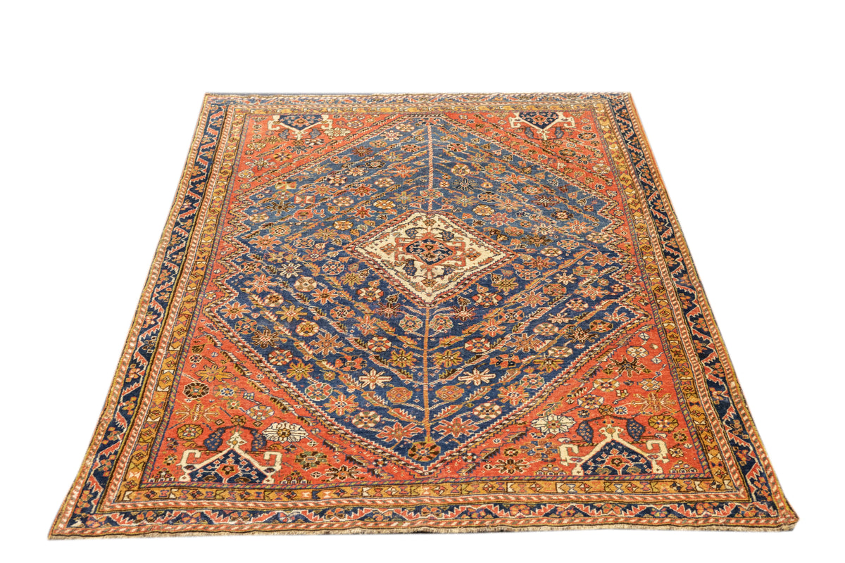Antique Gashgai Rug 4'9'' x 6'8''