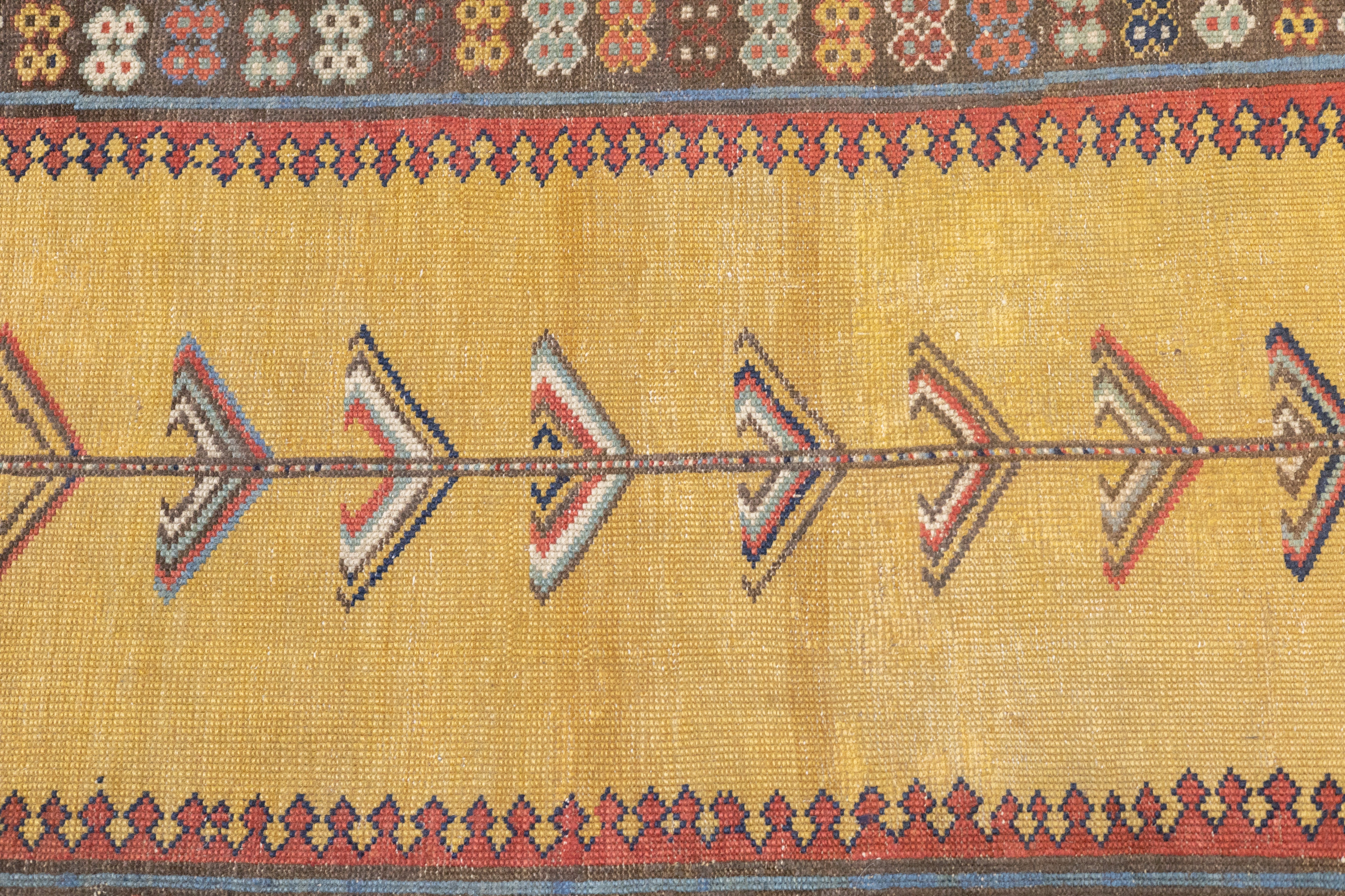 Antique Caucasian Talish Rug 3'5'' x 7'11''