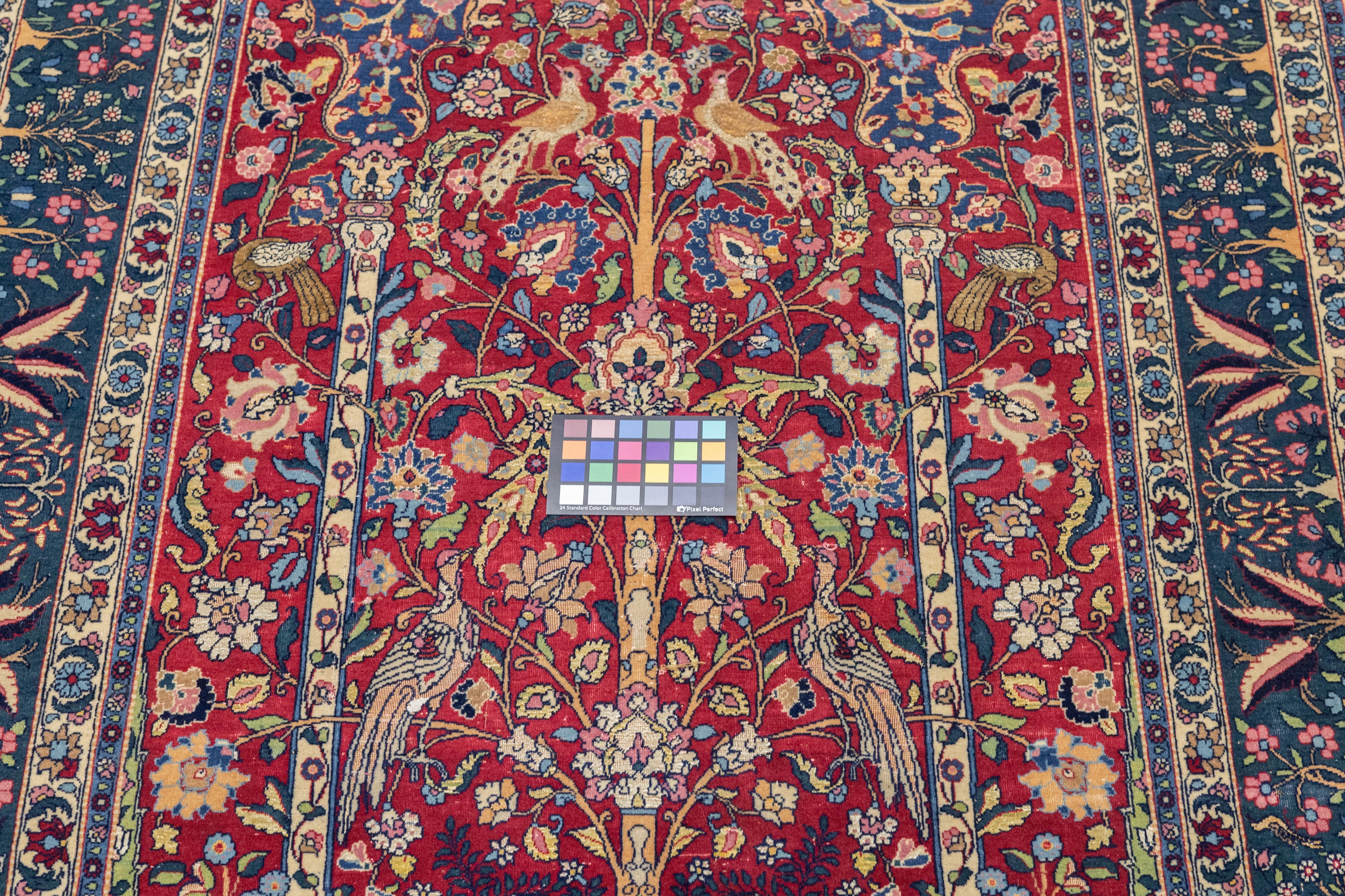 Antique Tehran Rug 4'3" x 7' 5''