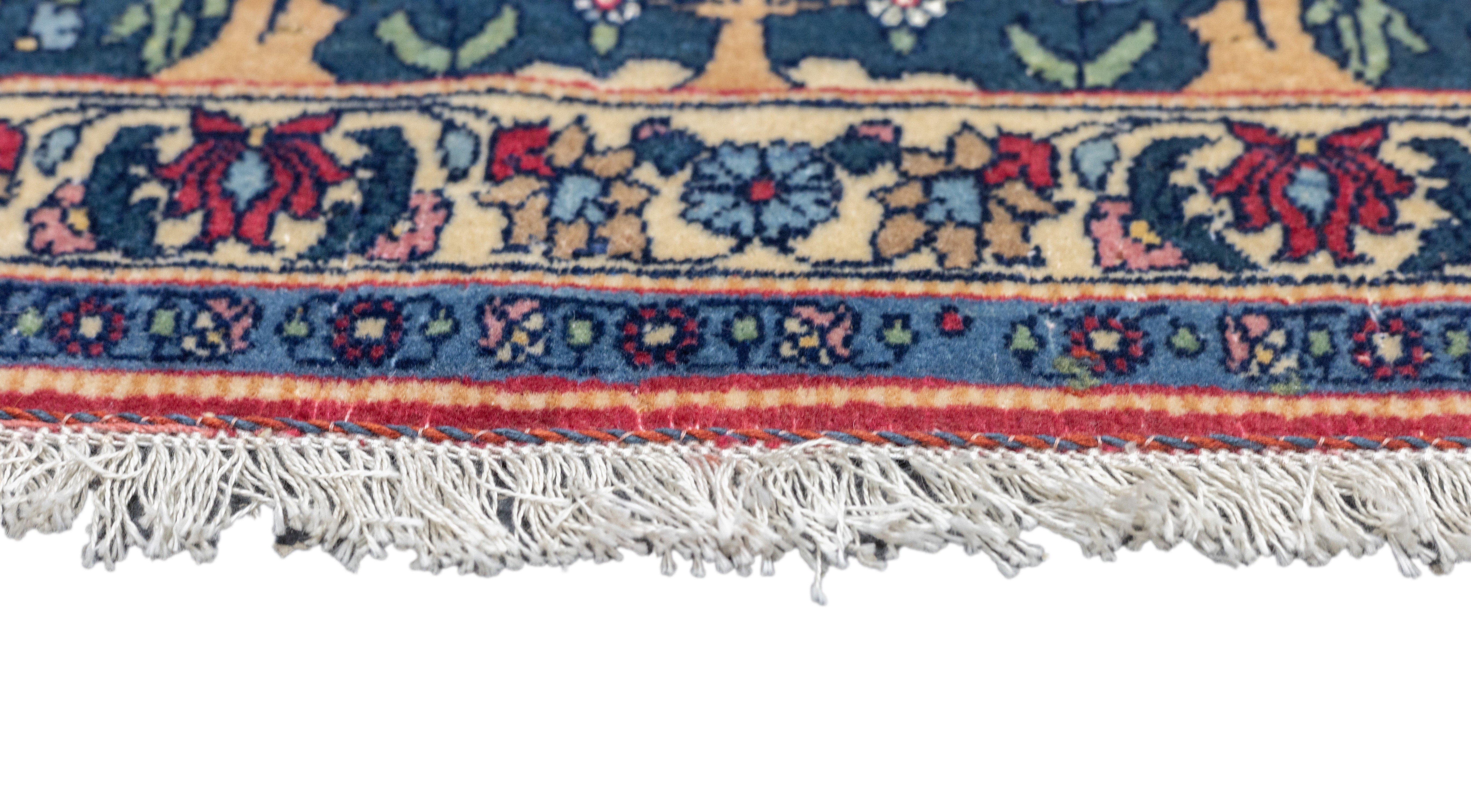 Antique Tehran Rug 4'3" x 7' 5''