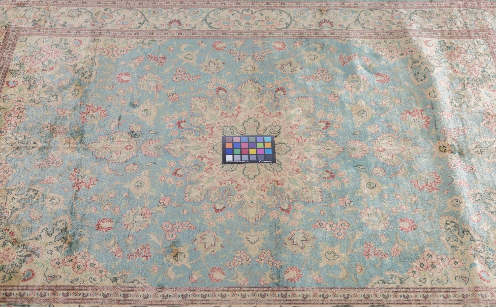 Extremely Fine Vintage Silk Qum Rug 4'3'' x 6'6''
