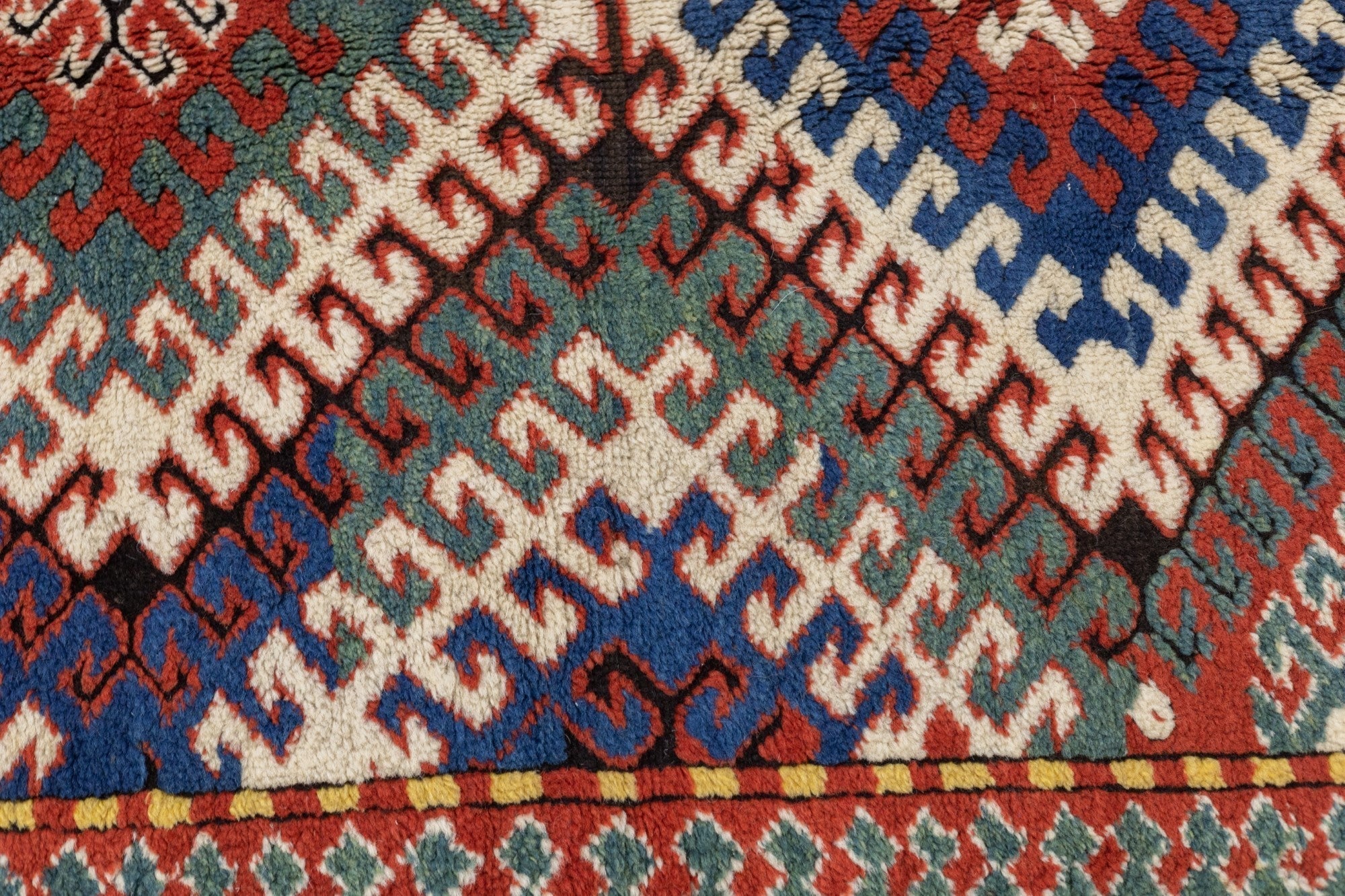 Antique Caucasian Kazak Borcholo Rug 4'10'' x 8'8''