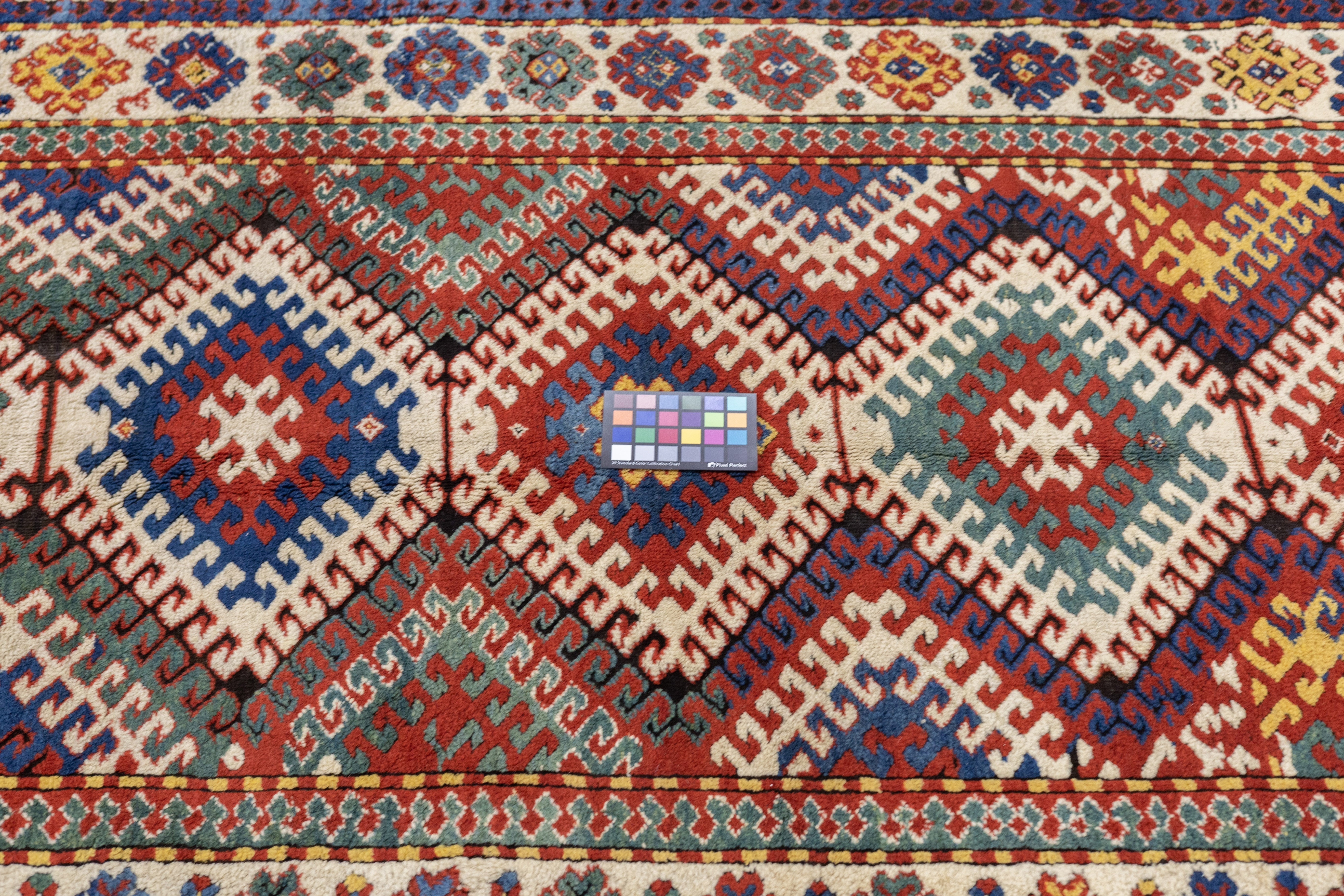 Antique Caucasian Kazak Borcholo Rug 4'10'' x 8'8''