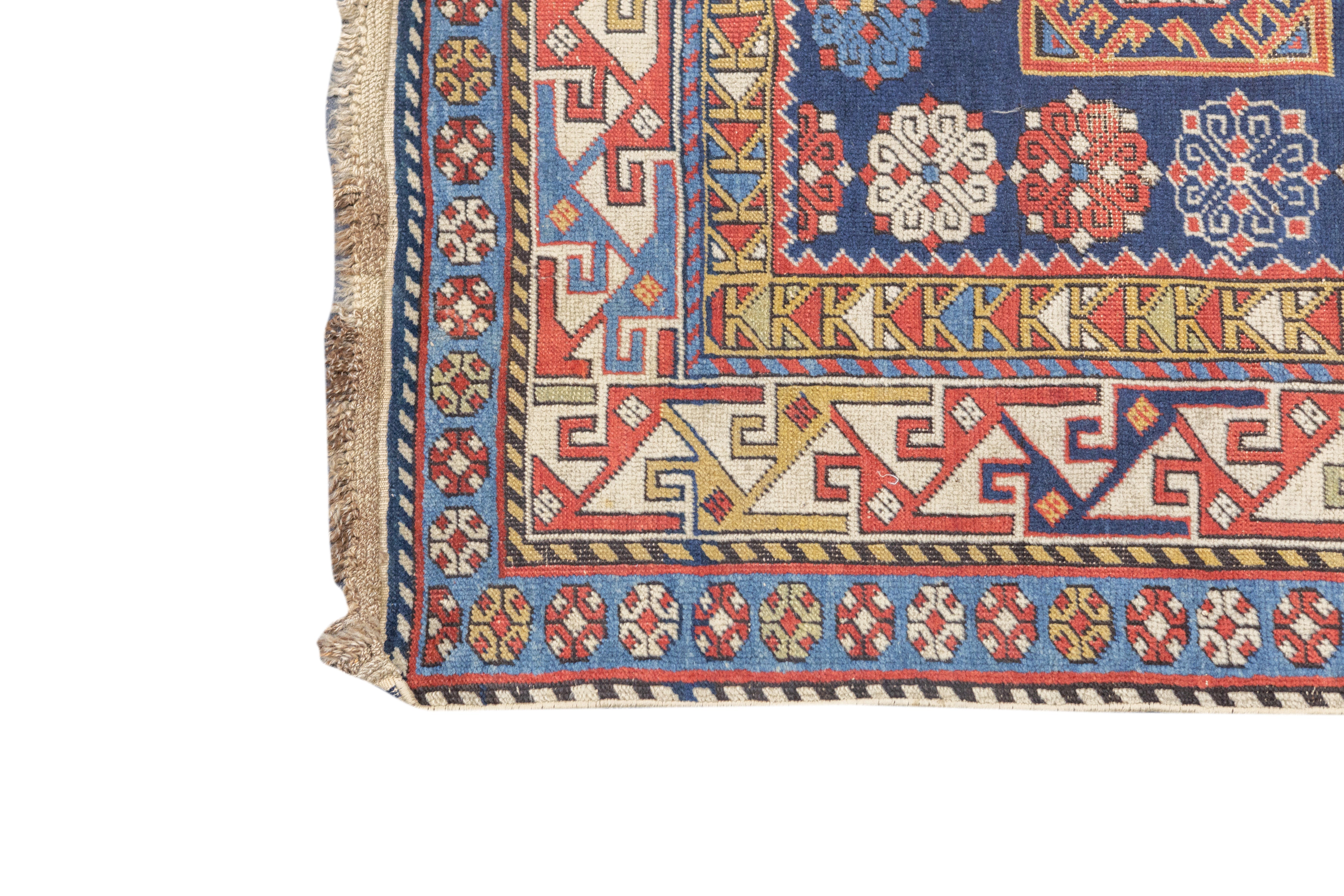 Antique Caucasian Shirvan Rug 4'5'' x 9'0"