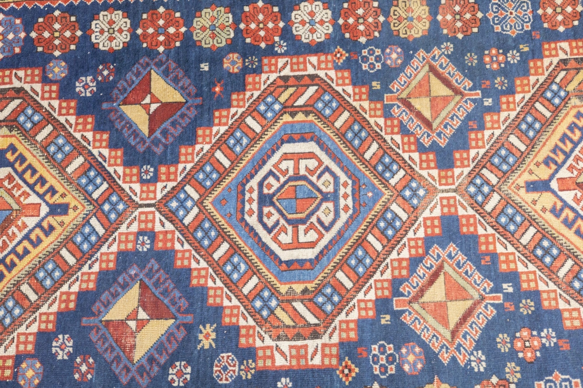 Antique Caucasian Shirvan Rug 4'5'' x 9'0"