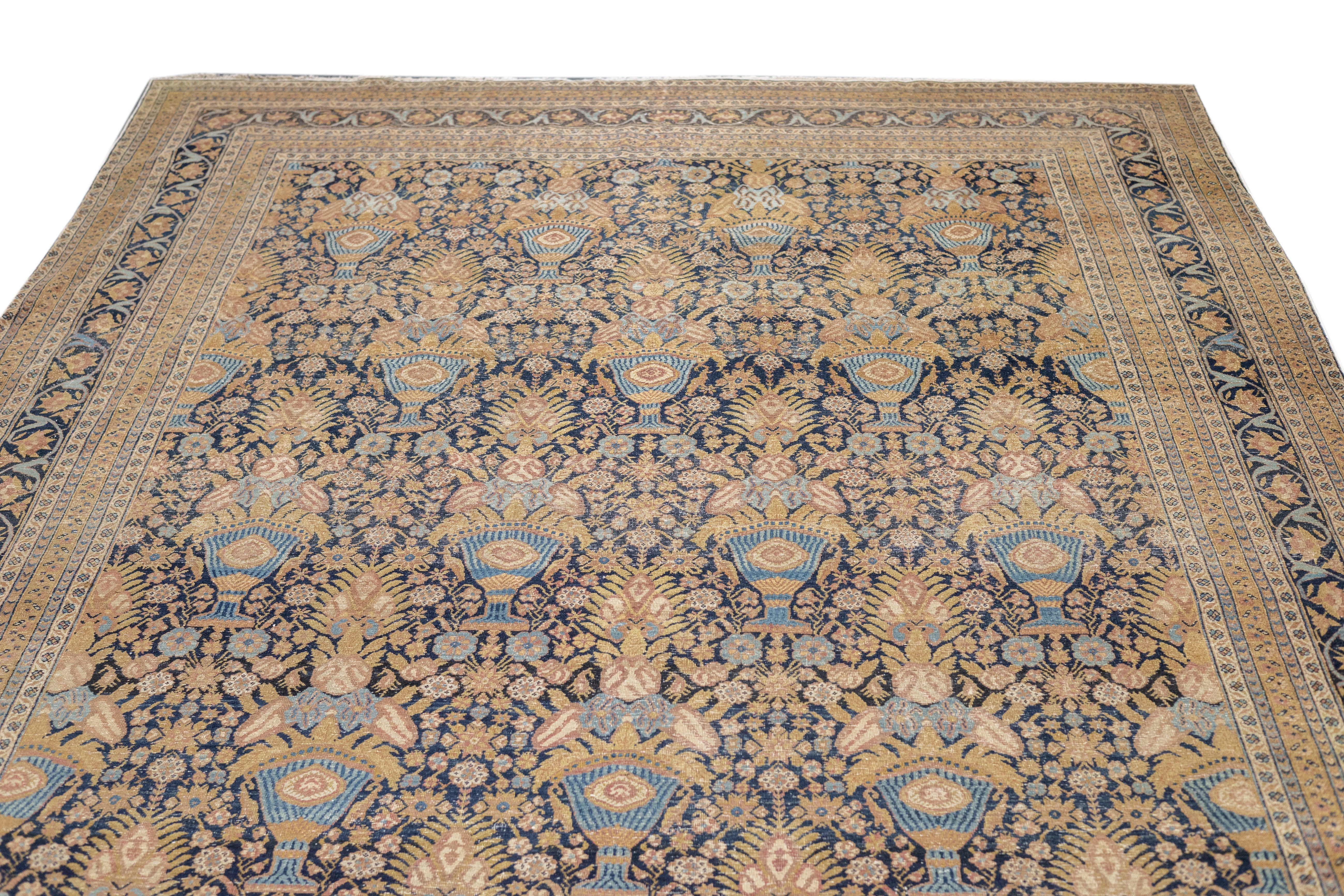 Antique Tabriz Rug 7'4'' x 9'7''