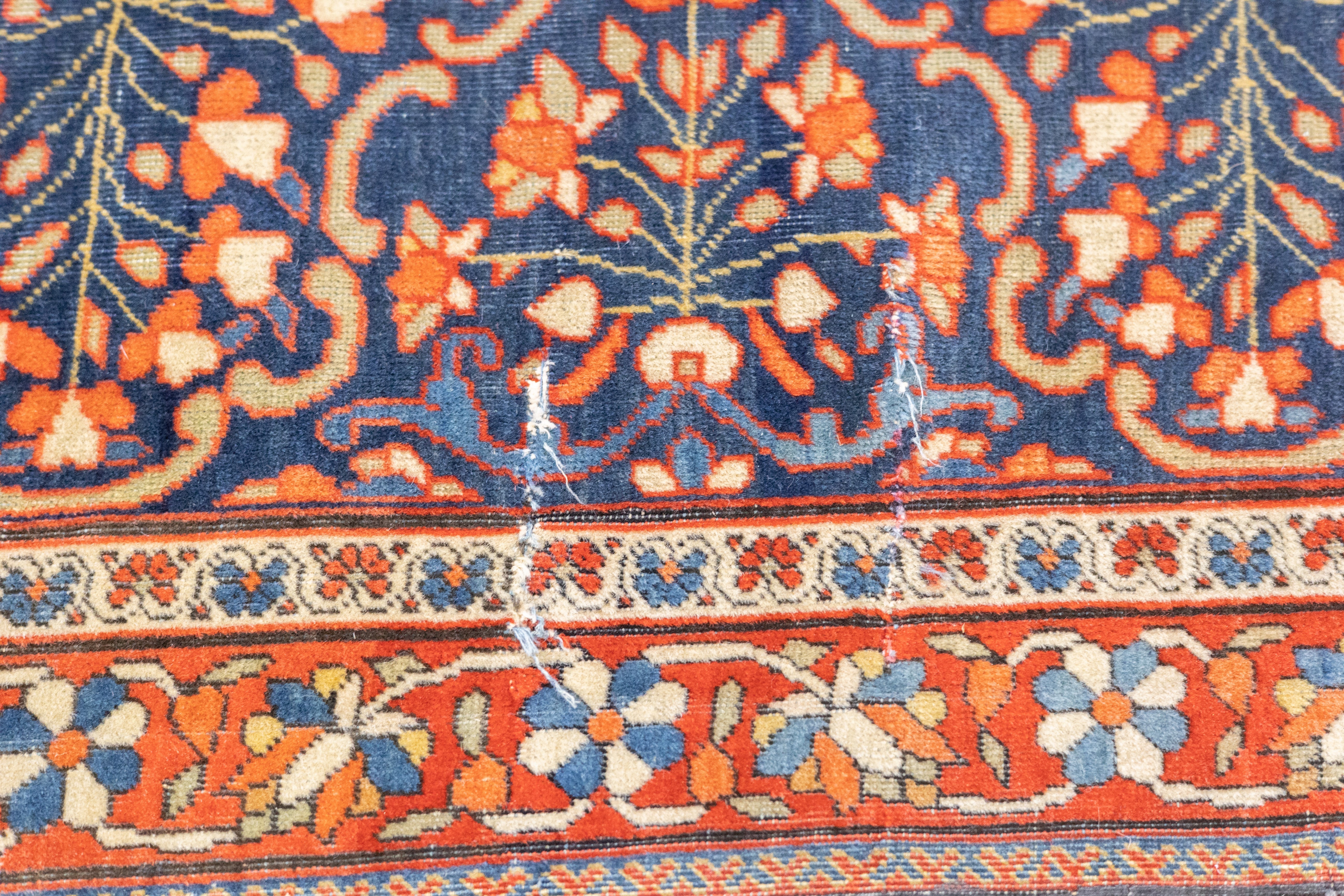 Antique Fine Mohtasham Kashan Rug 4' 5" x 6' 8''