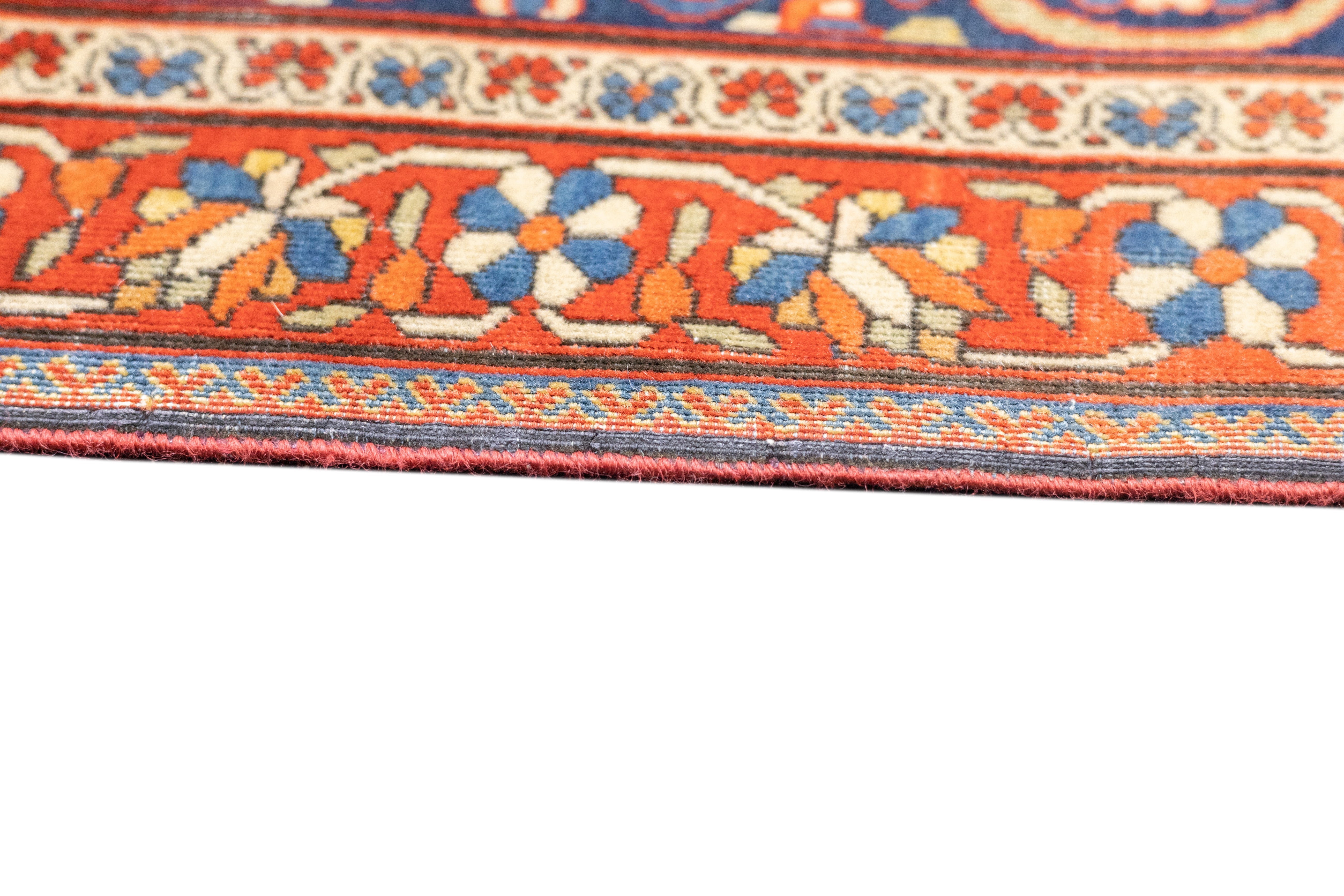 Antique Fine Mohtasham Kashan Rug 4' 5" x 6' 8''
