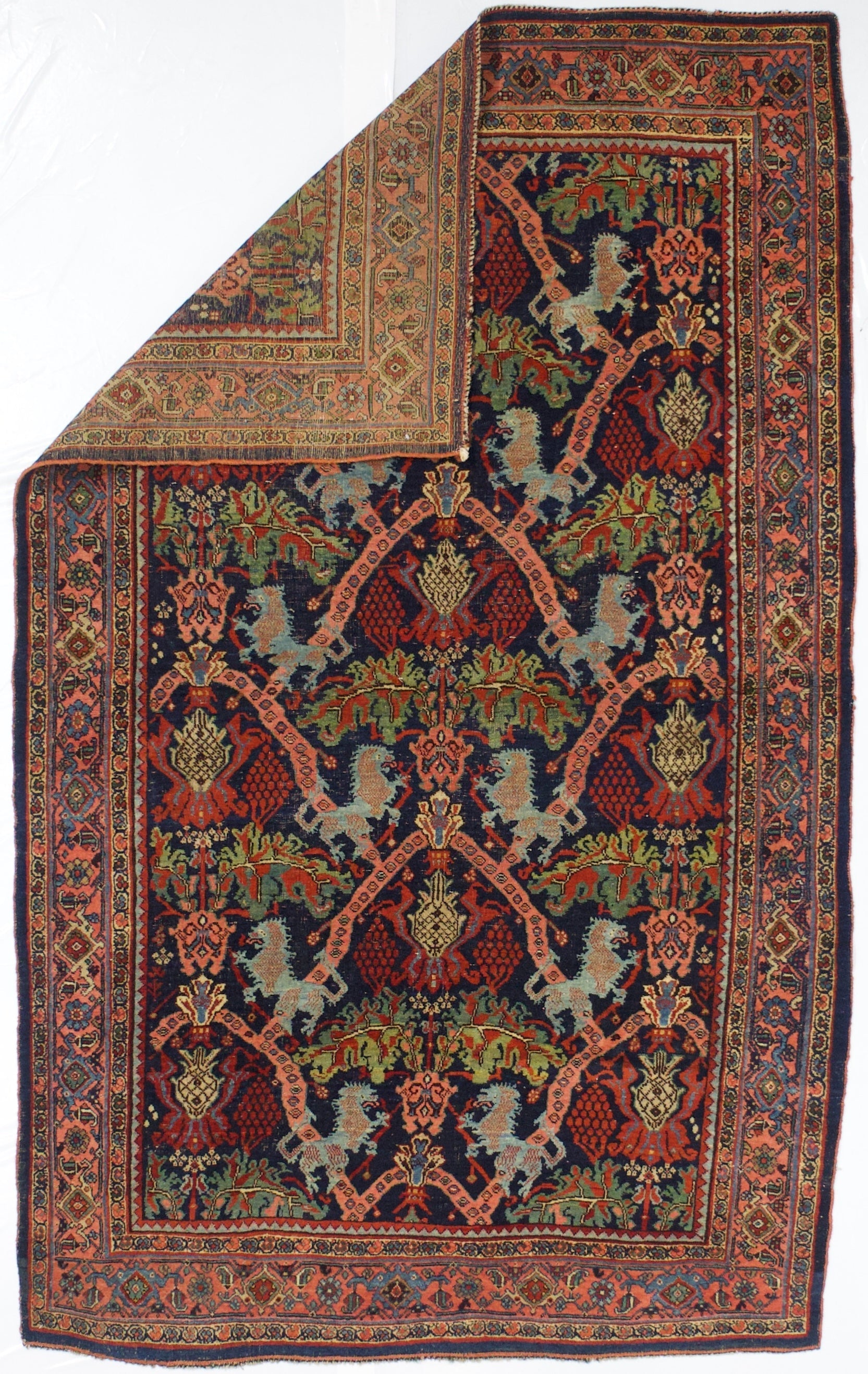 Antique Halvai Bidjar Rug 4'9" x 7' 9"