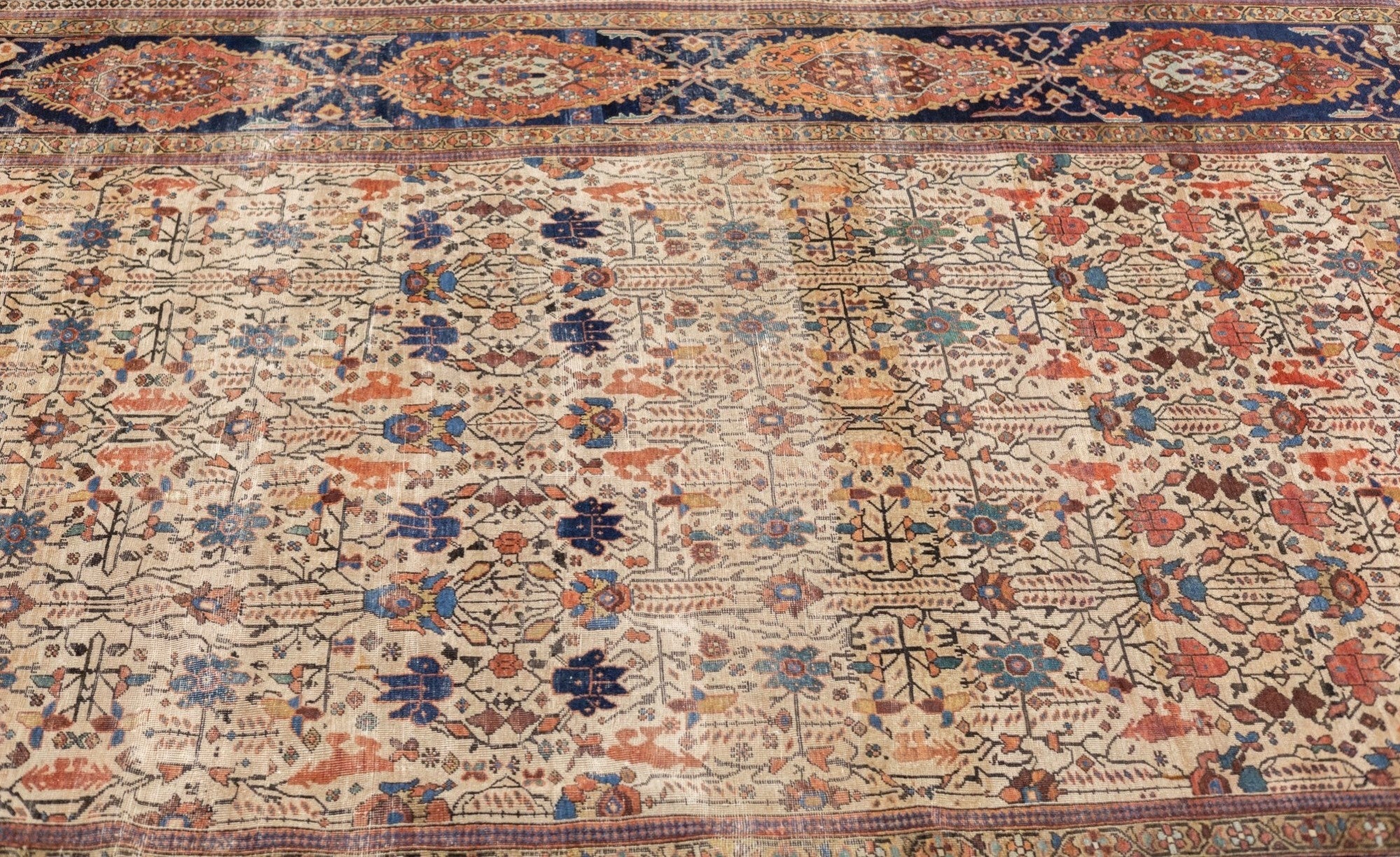 Antique Farahan Sarouk Rug 6' 10'' x 9' 6''