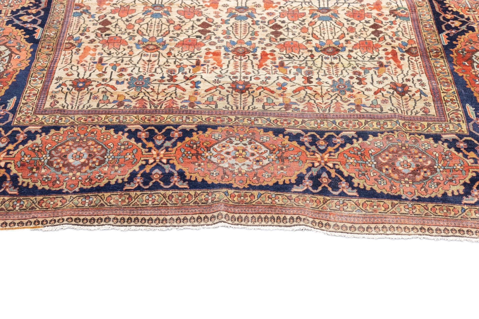 Antique Farahan Sarouk Rug 6' 10'' x 9' 6''