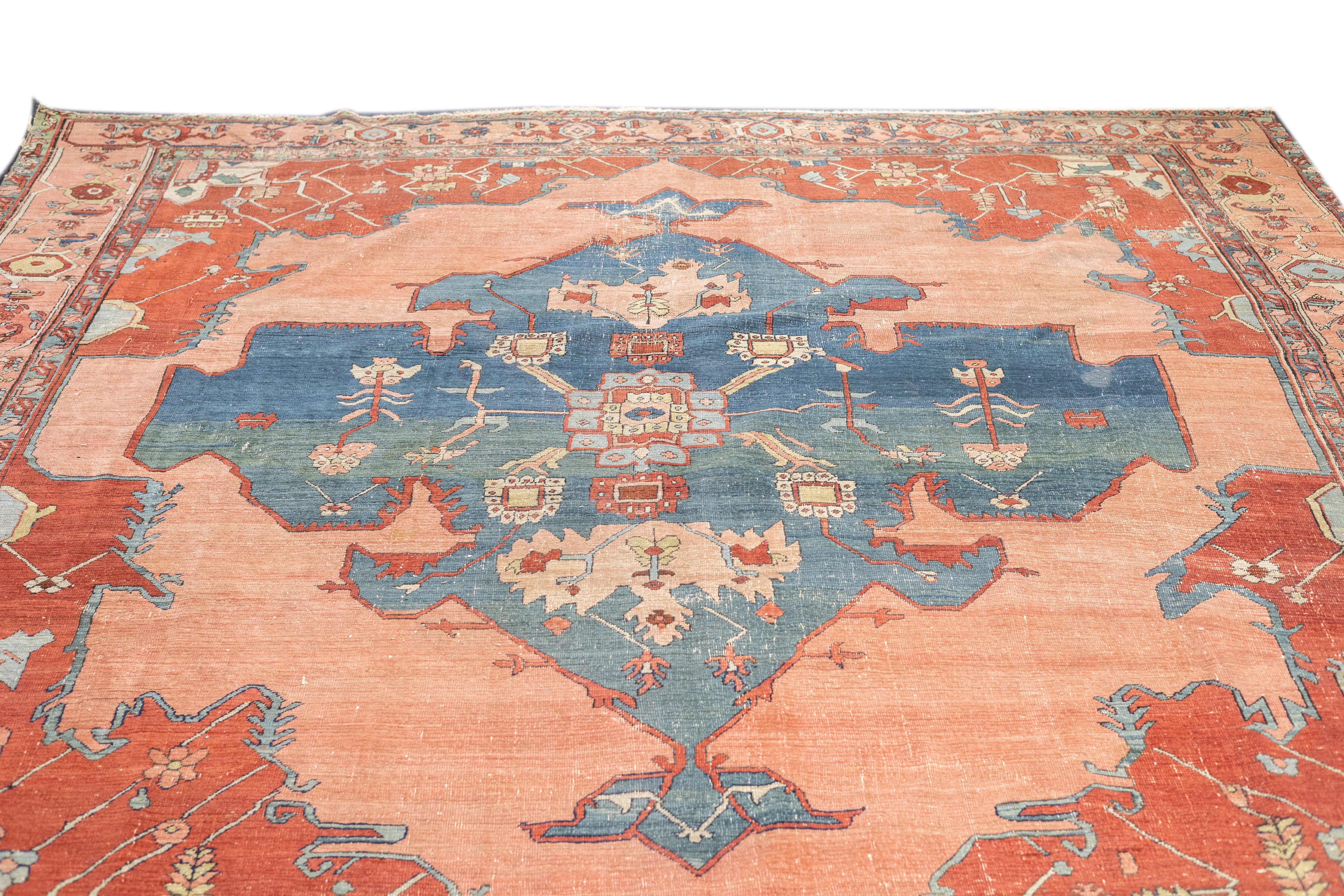 Antique Serapi Rug 9'3'' x 9'11''