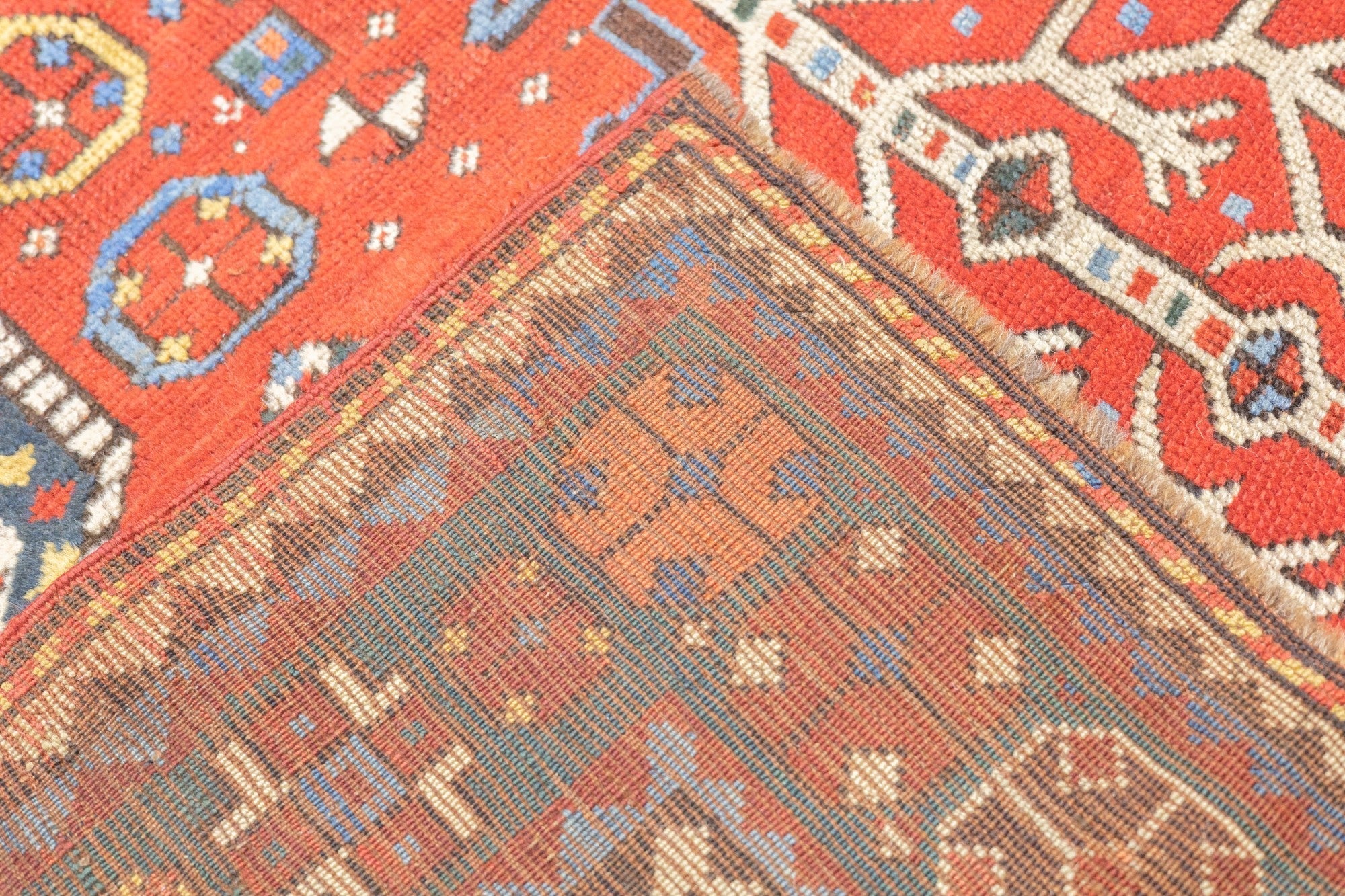 Antique Caucasian Kazak Rug 6'4'' x 7'5''