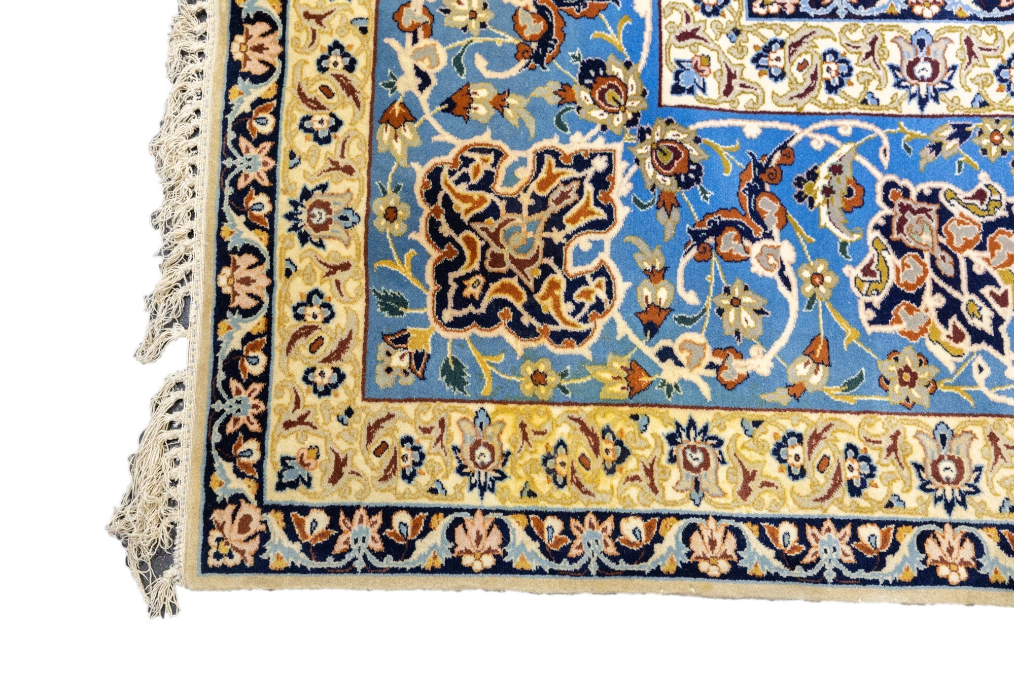 Extremely Fine Isfahan Wool and Silk Rug 10'6'' x 13'11''