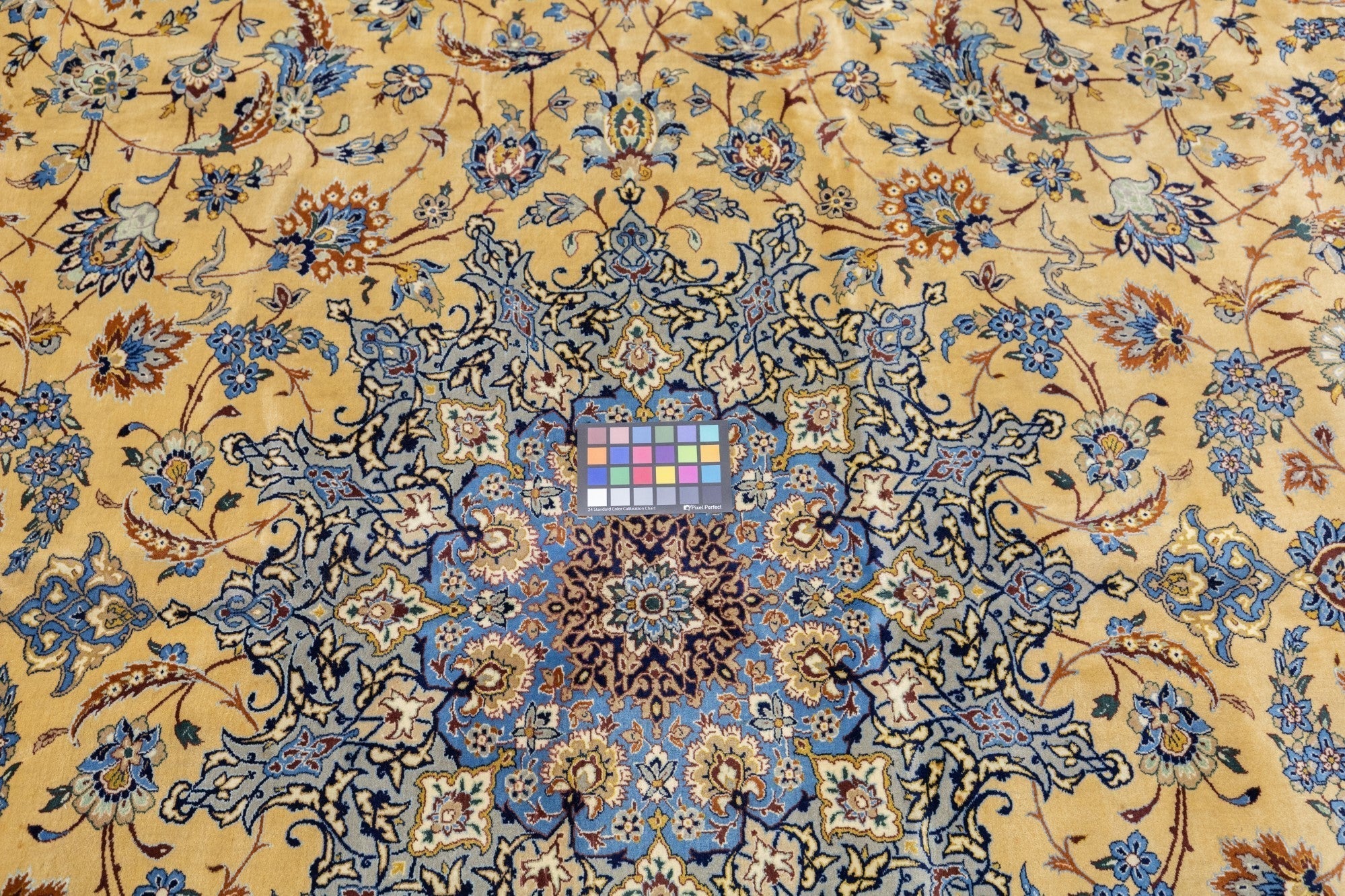 Extremely Fine Isfahan Wool and Silk Rug 10'6'' x 13'11''