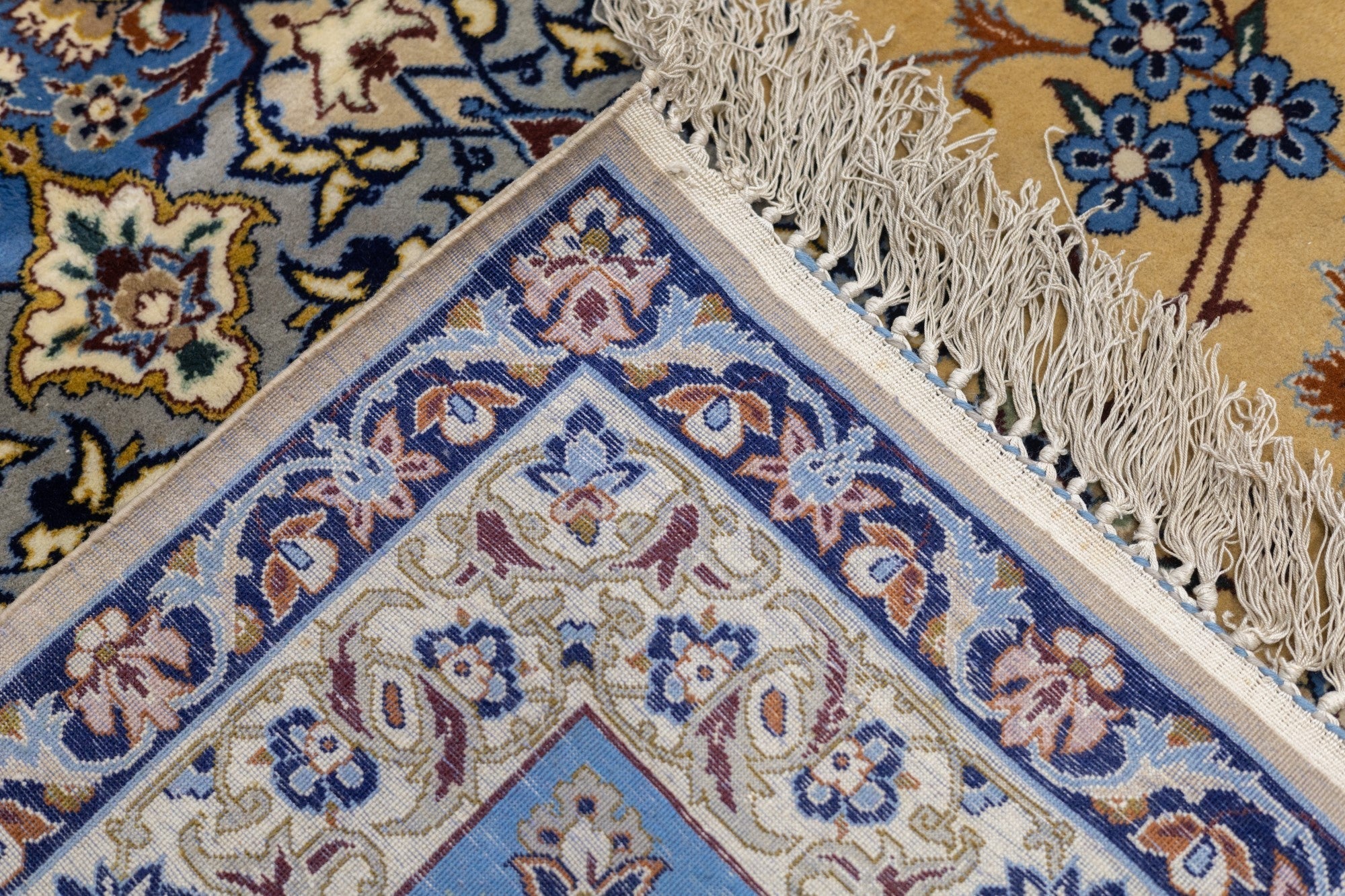 Extremely Fine Isfahan Wool and Silk Rug 10'6'' x 13'11''