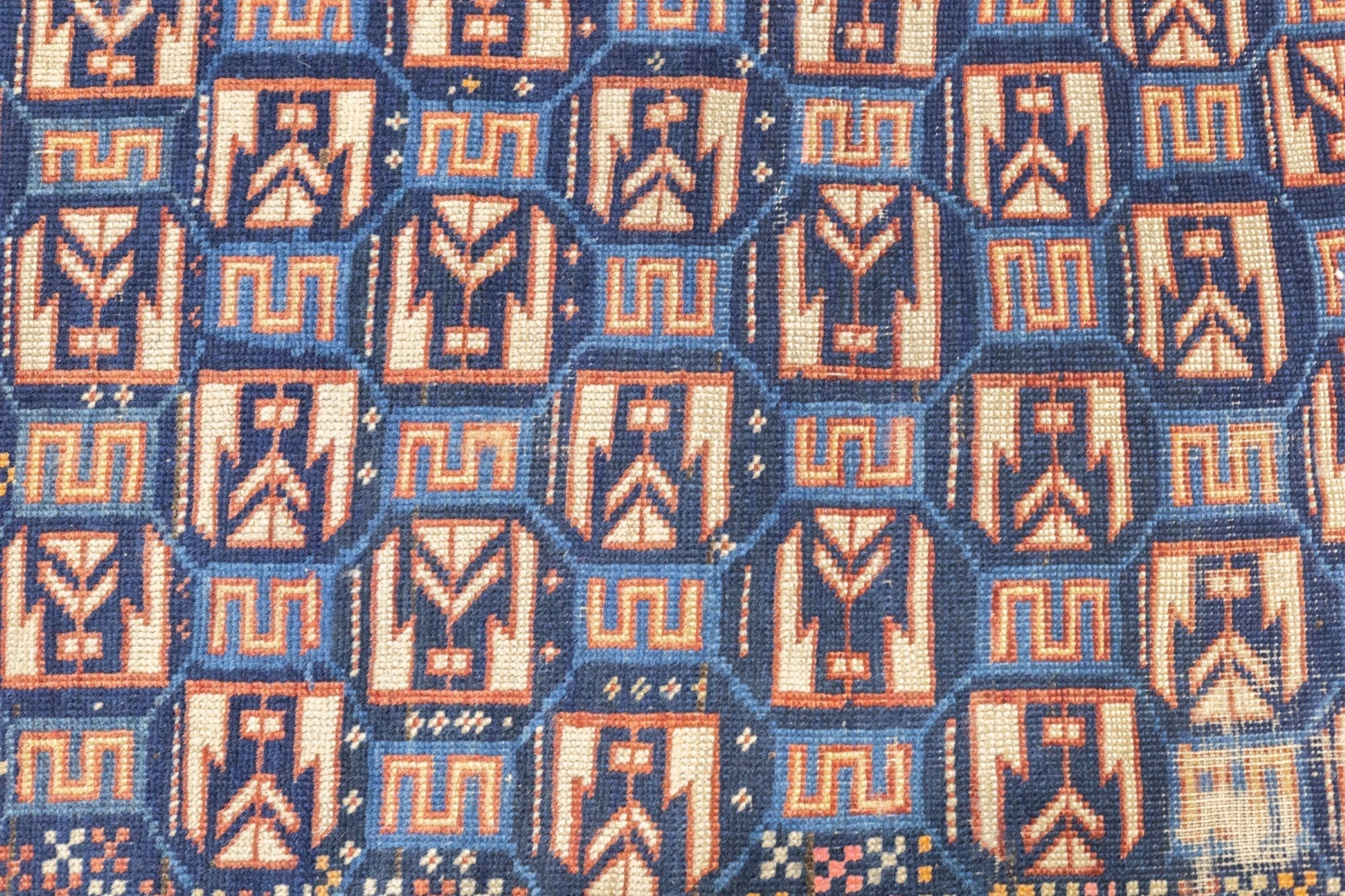 Antique Kuba Rug 3'8'' x 5'1''