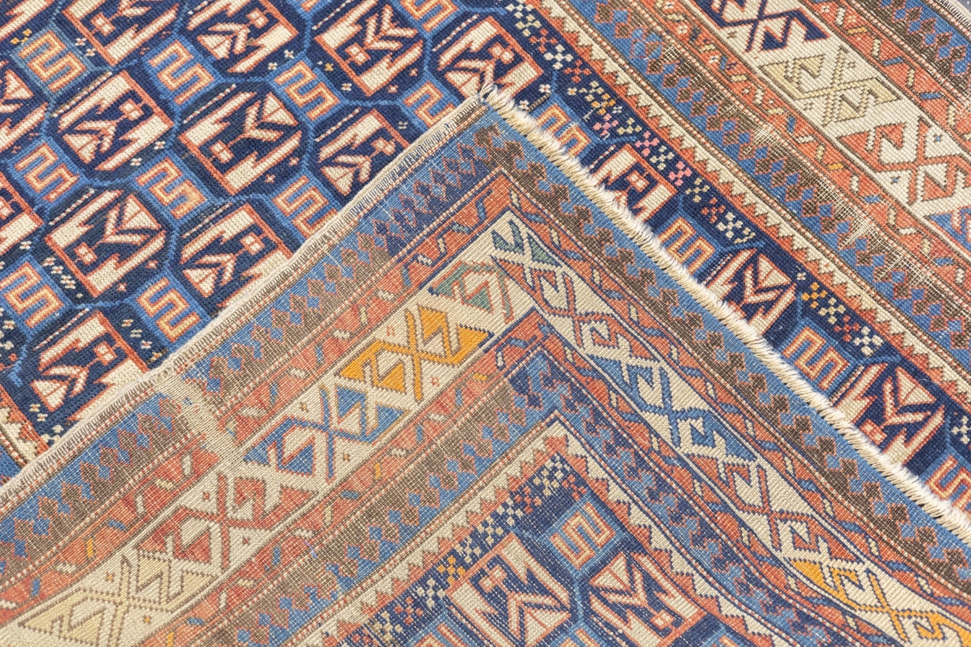 Antique Kuba Rug 3'8'' x 5'1''