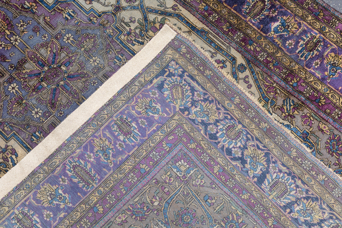 Antique Silk Mohtashem Kashan Rug 4'0" x 6'10''