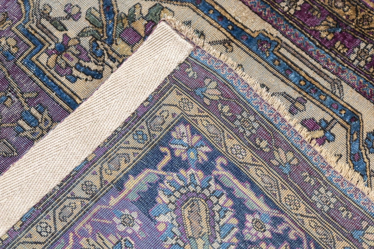 Antique Silk Mohtashem Kashan Rug 4'0" x 6'10''
