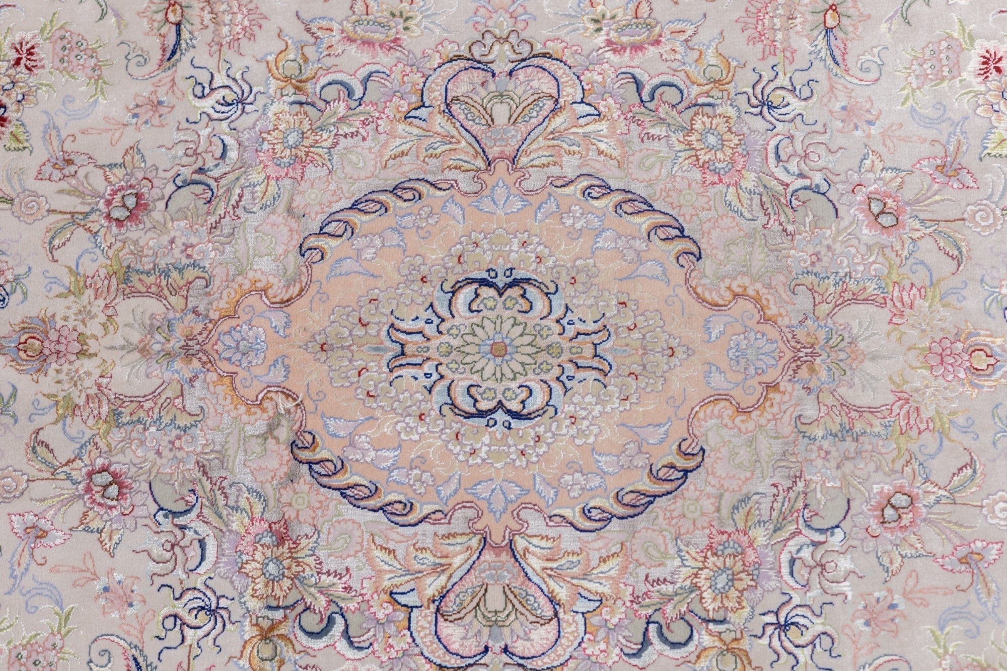 Extremely Fine Tabriz Wool & Silk woven Rug 4'11'' x 7'1''