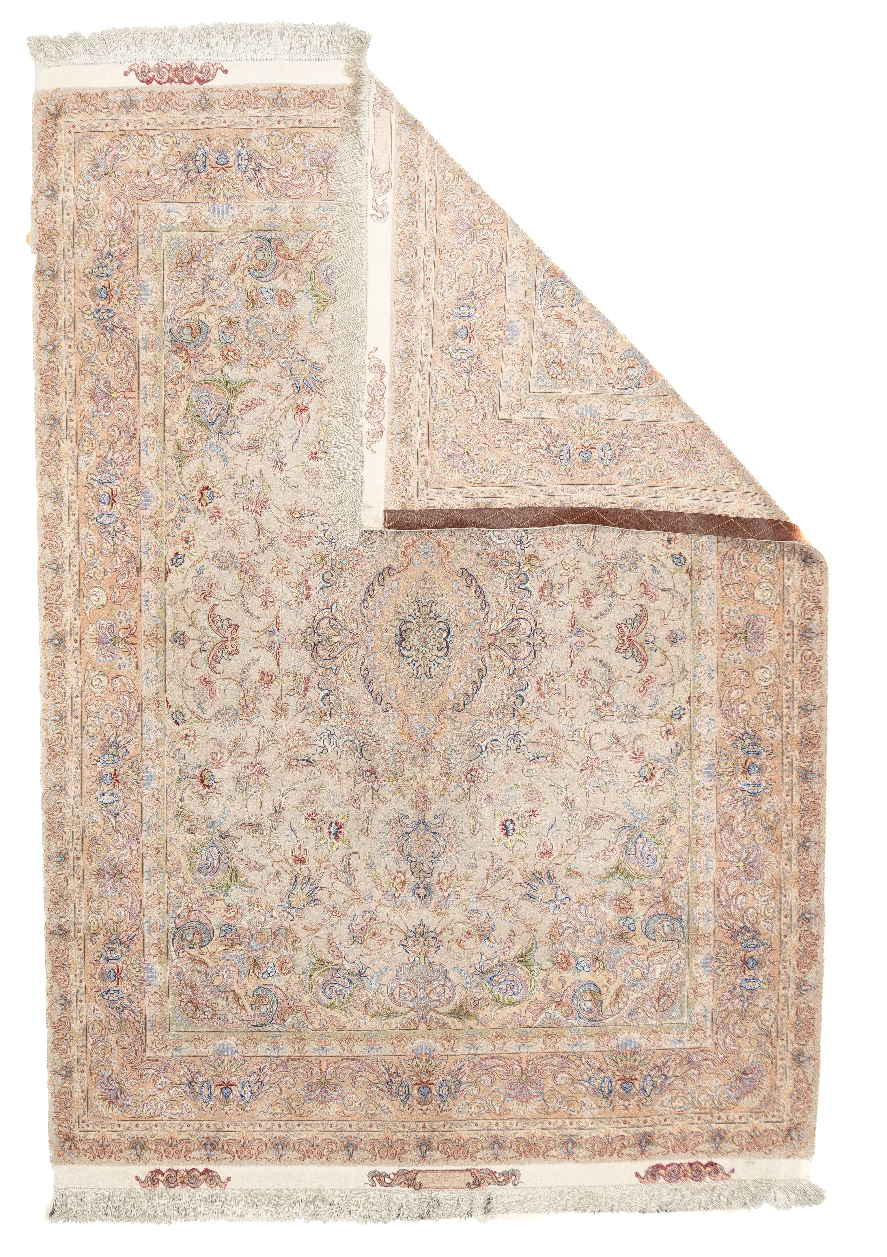 Extremely Fine Tabriz Wool & Silk woven Rug 4'11'' x 7'1''