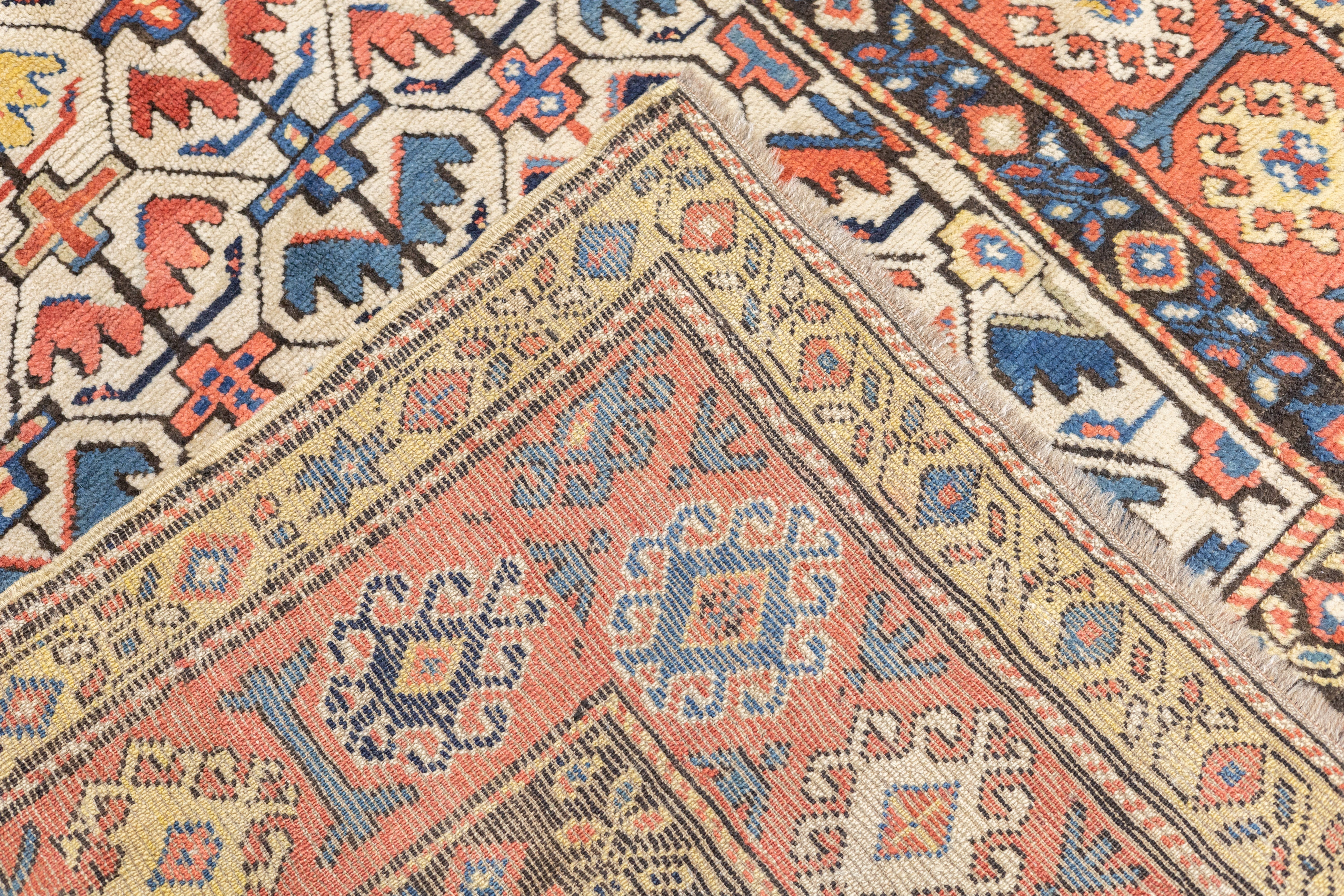 Antique Caucasian Kazak Rug 4'9'' x 7'0"